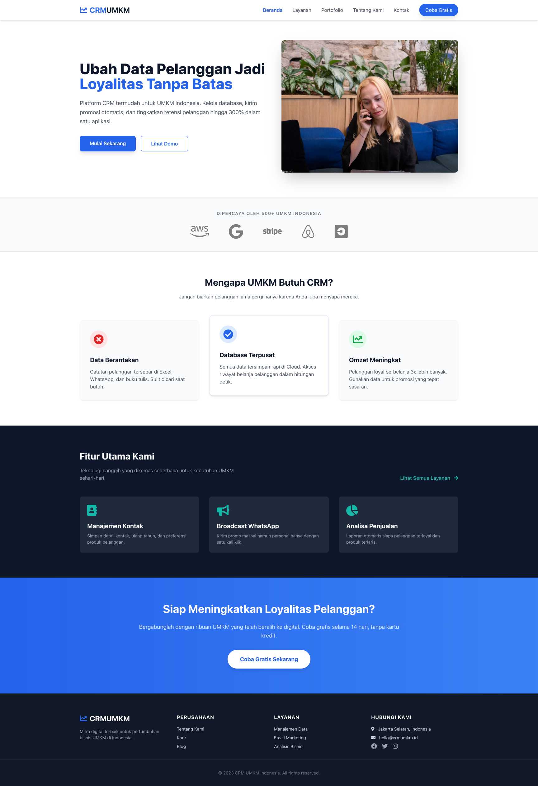 SaaS CRM UMKM | Home