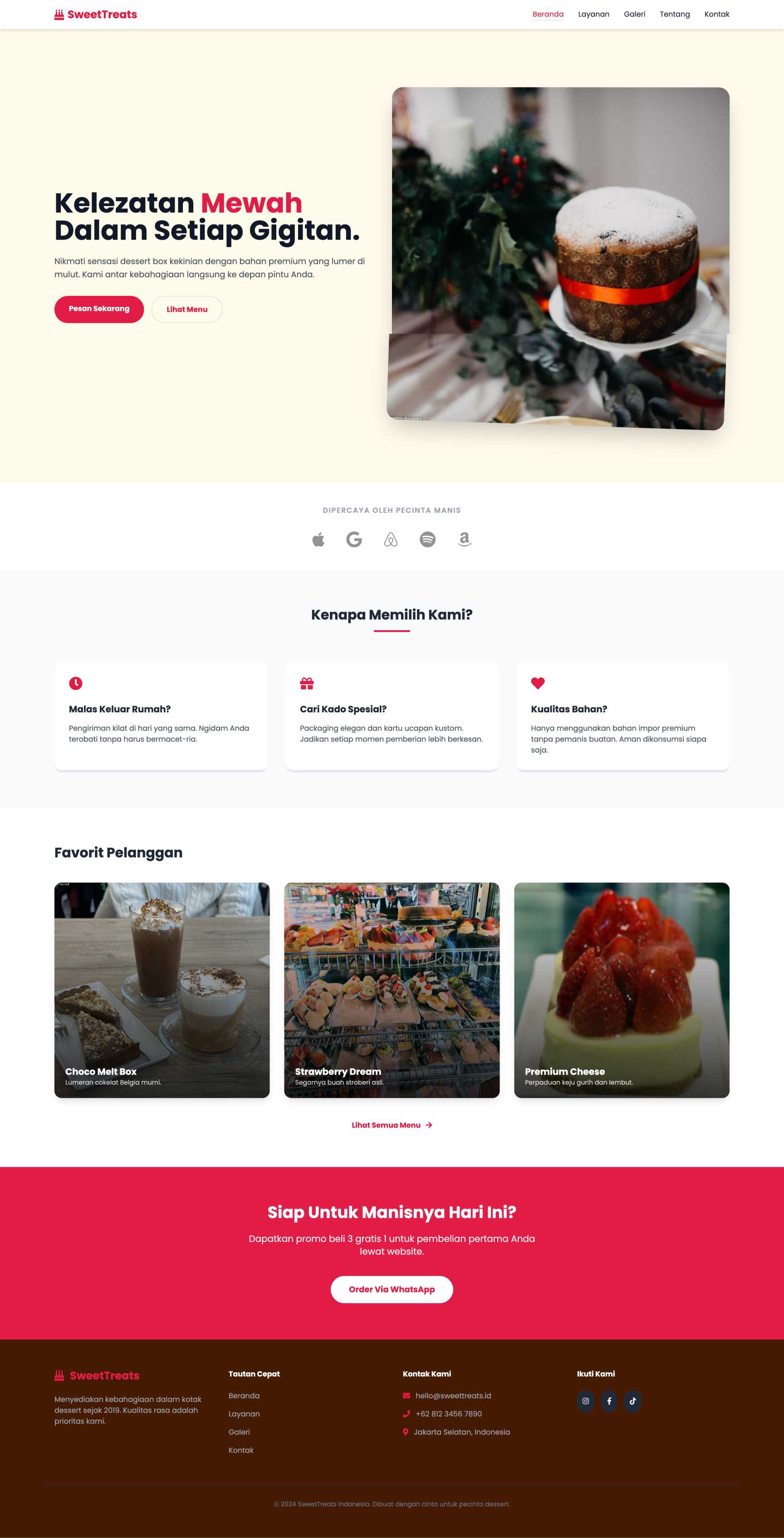 Dessert Box & Cake Online | Home