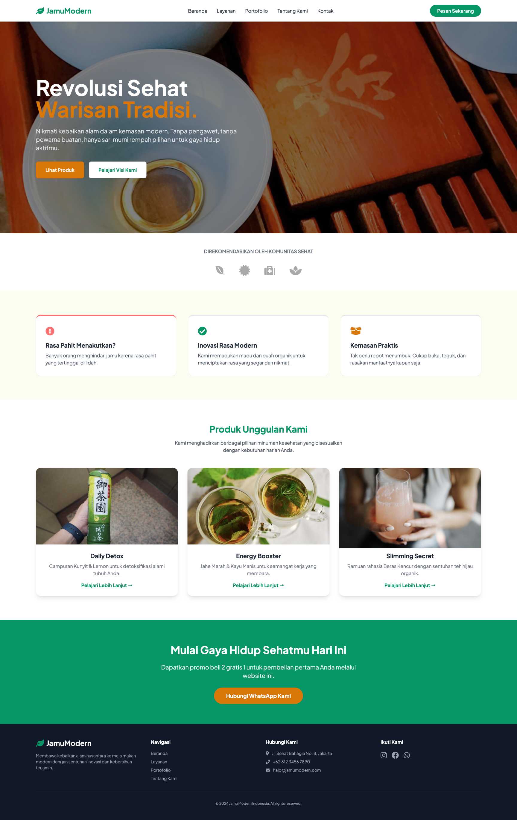 Minuman Sehat & Jamu Modern | Home