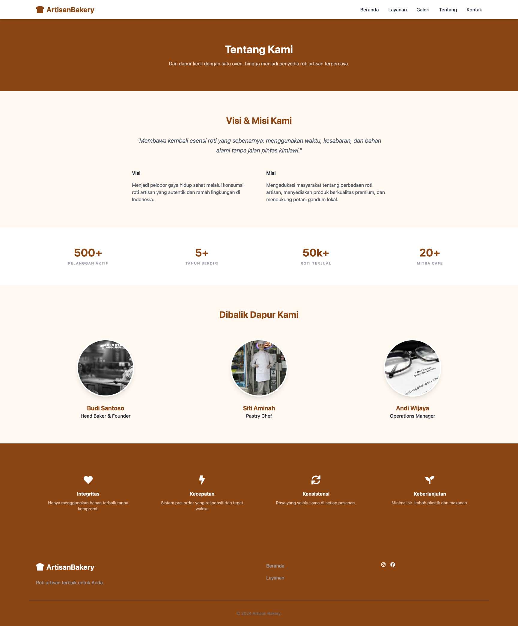 Bakery & Pastry Pre-Order | About