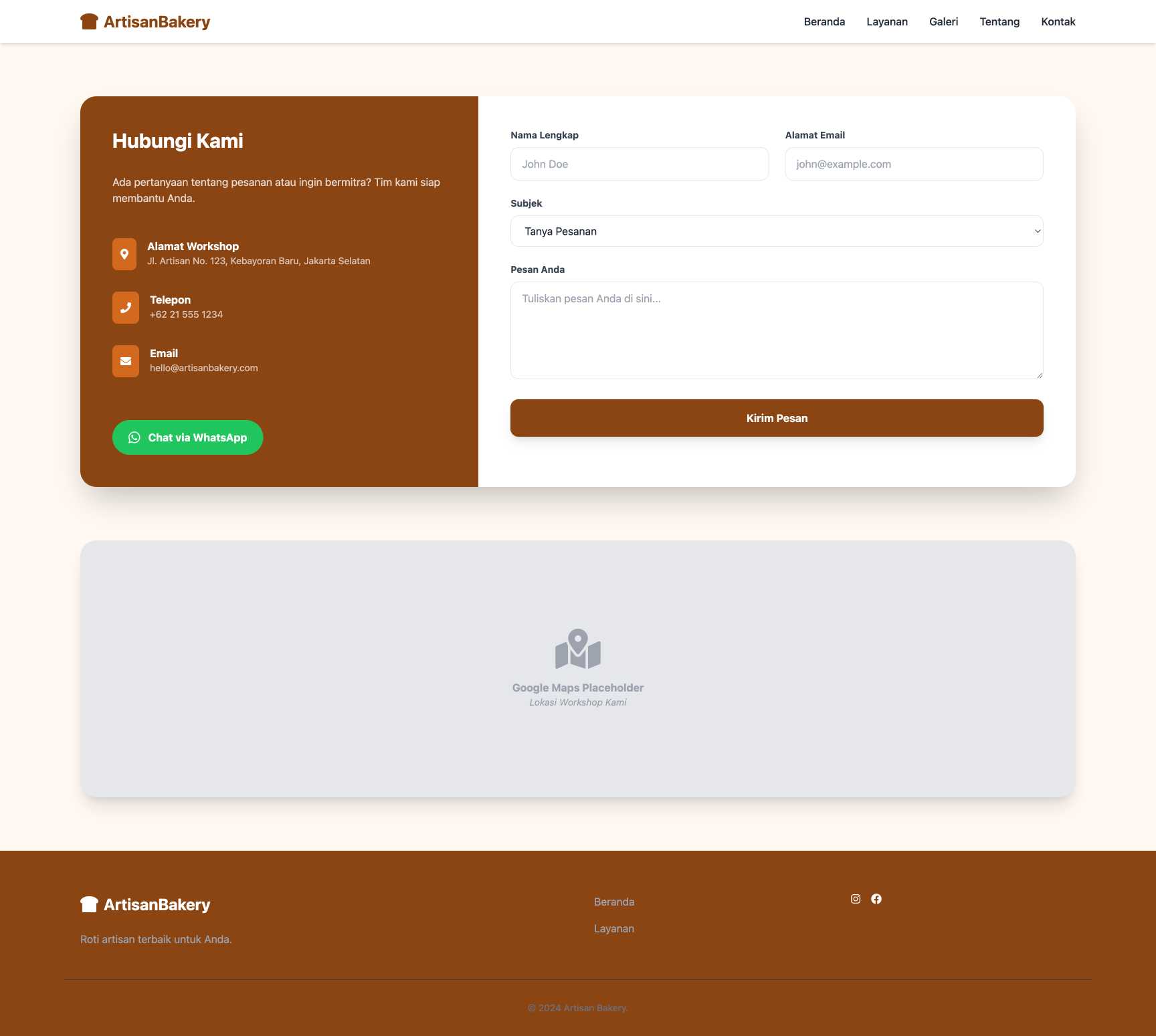 Bakery & Pastry Pre-Order | Contact