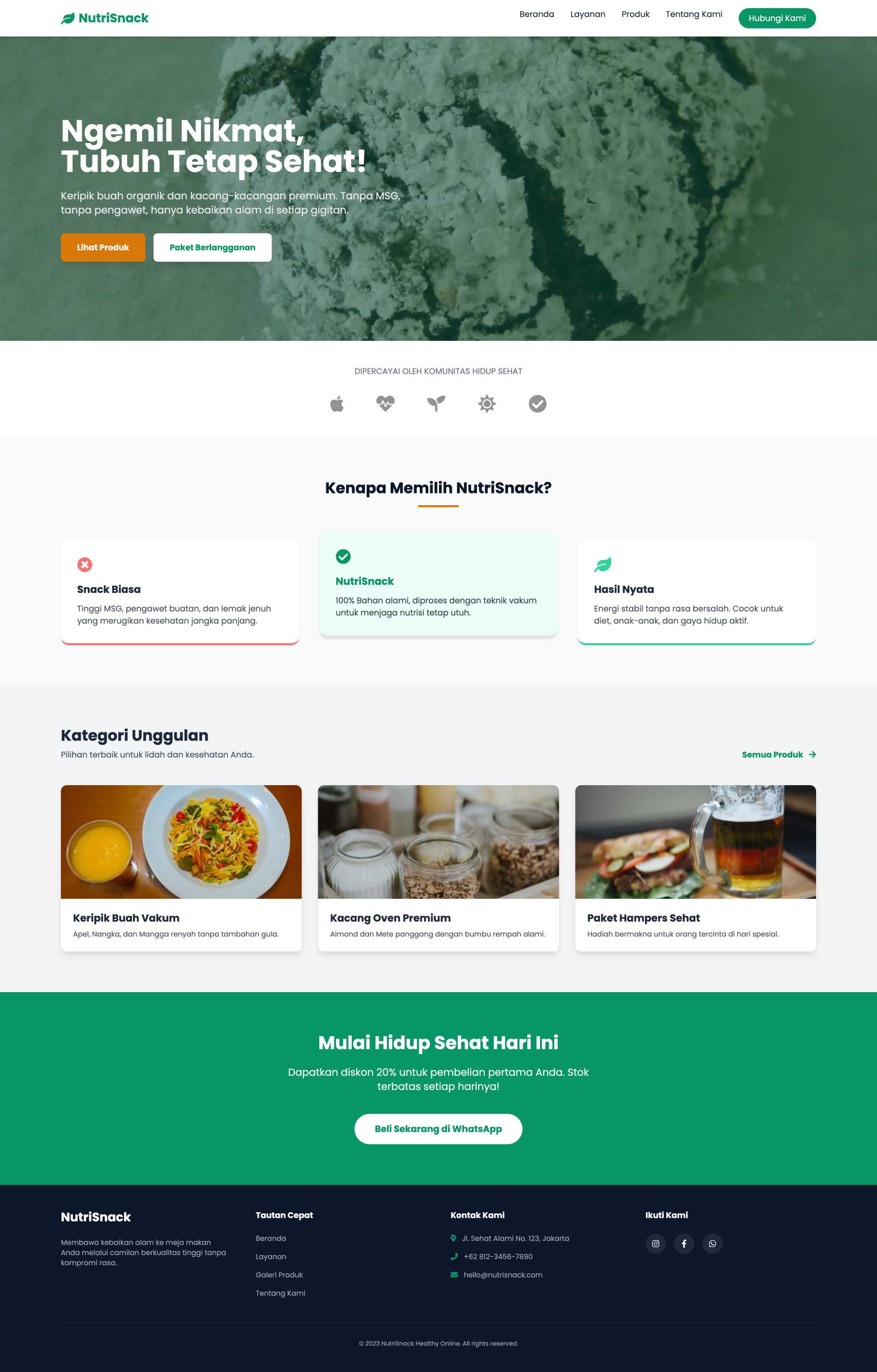 Snack & Camilan Sehat Online | Home