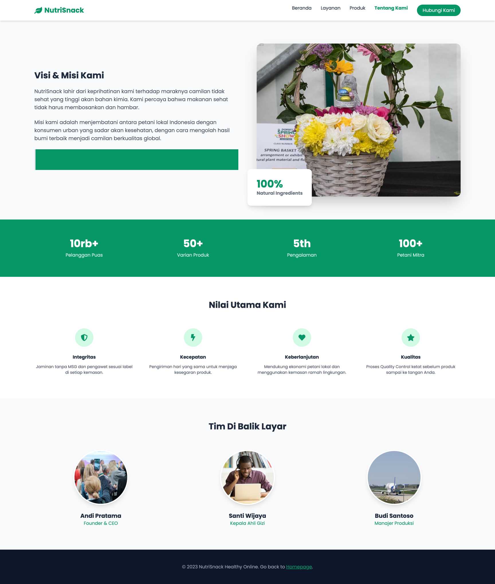 Snack & Camilan Sehat Online | About