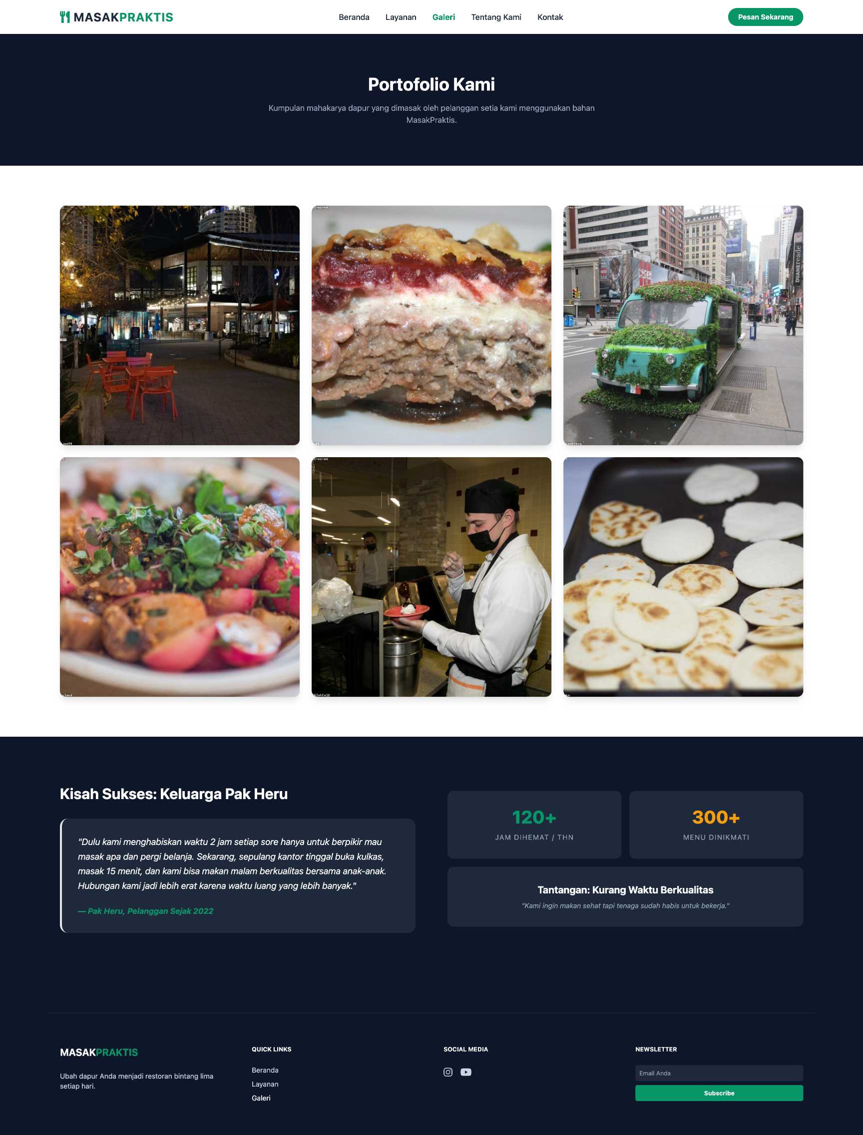 Paket Bahan Masakan (Meal Kit) | Portfolio