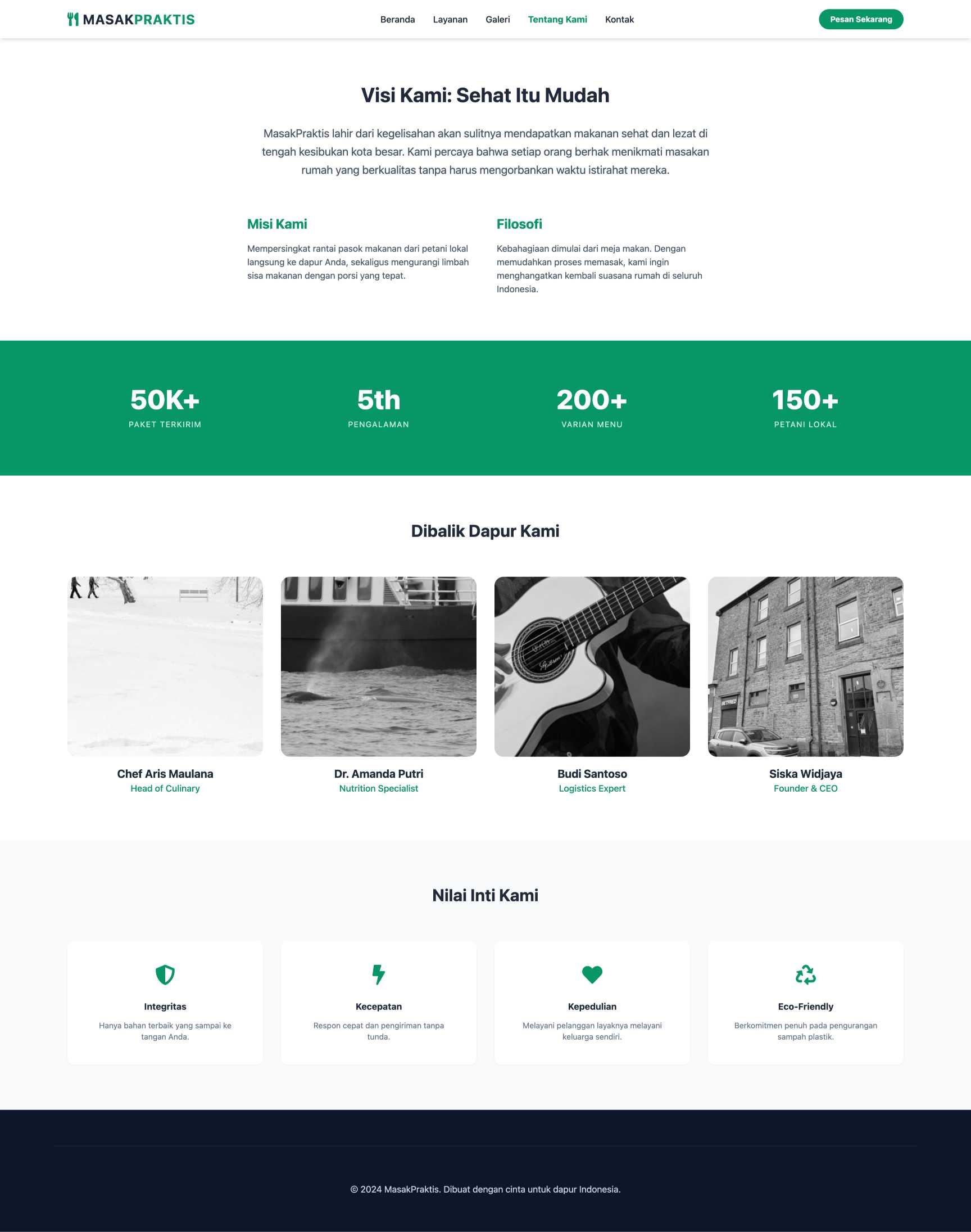 Paket Bahan Masakan (Meal Kit) | About