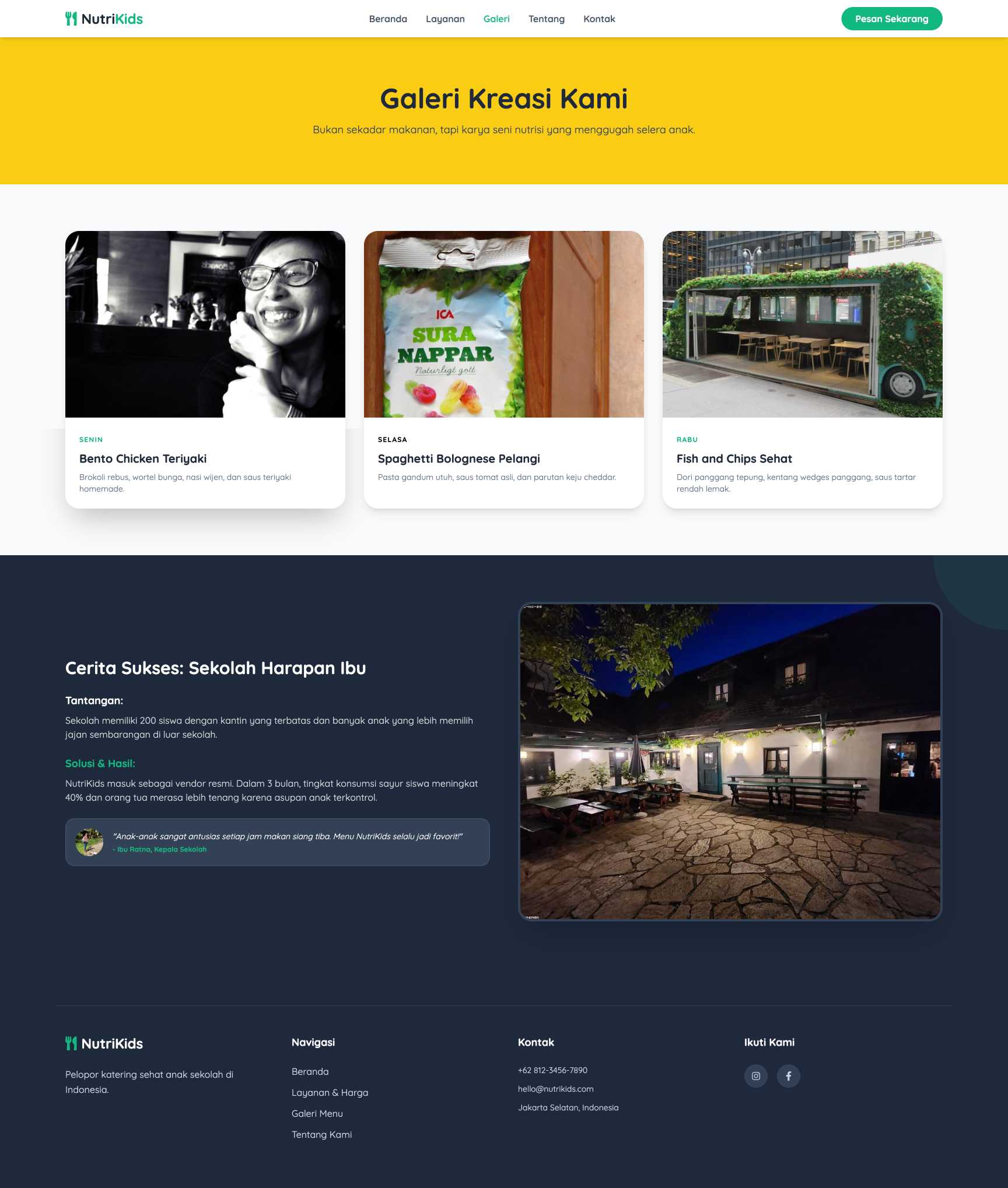 Katering Anak Sekolah (Healthy Kids Meal) | Portfolio