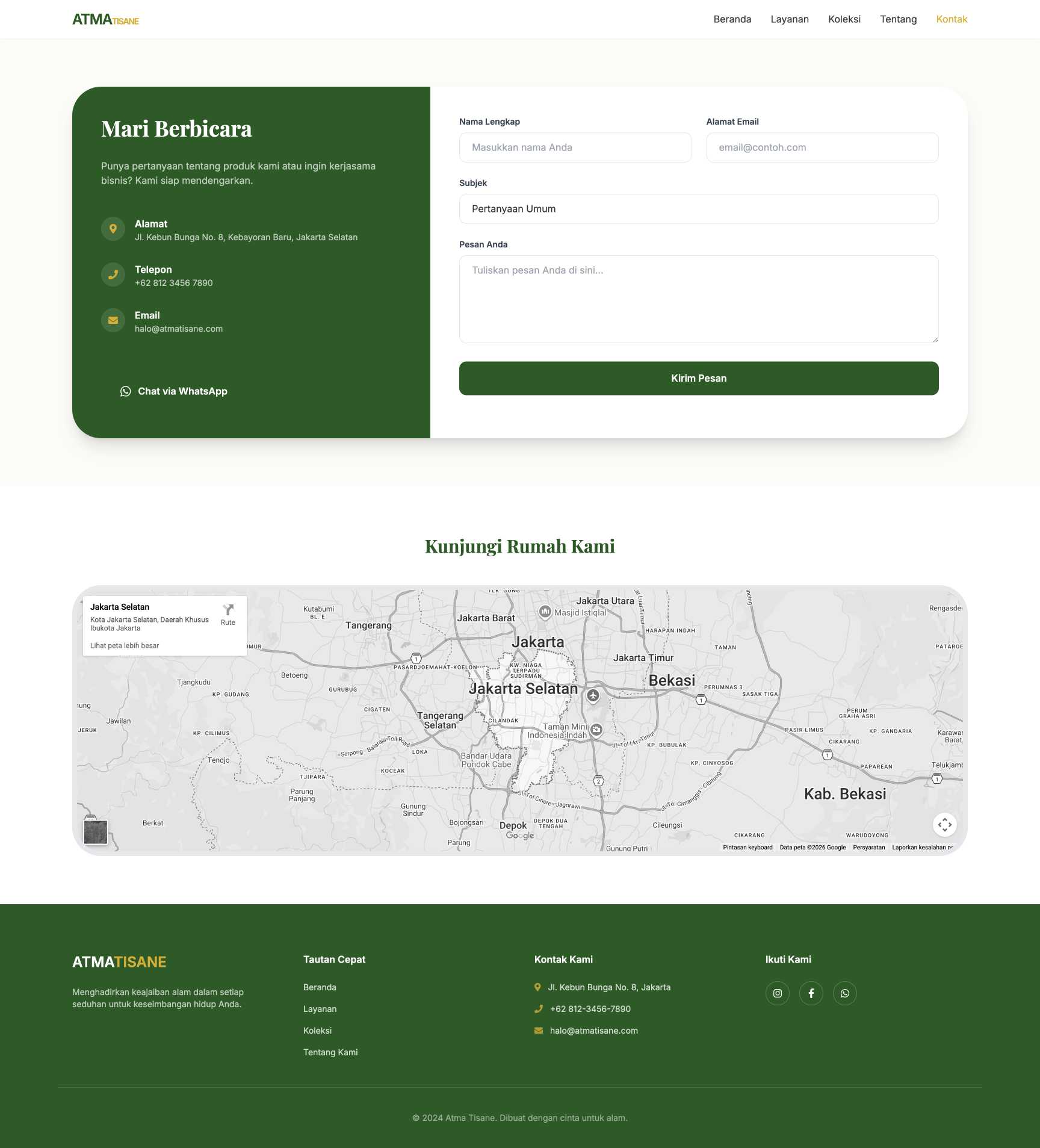 Teh Premium & Tisane | Contact