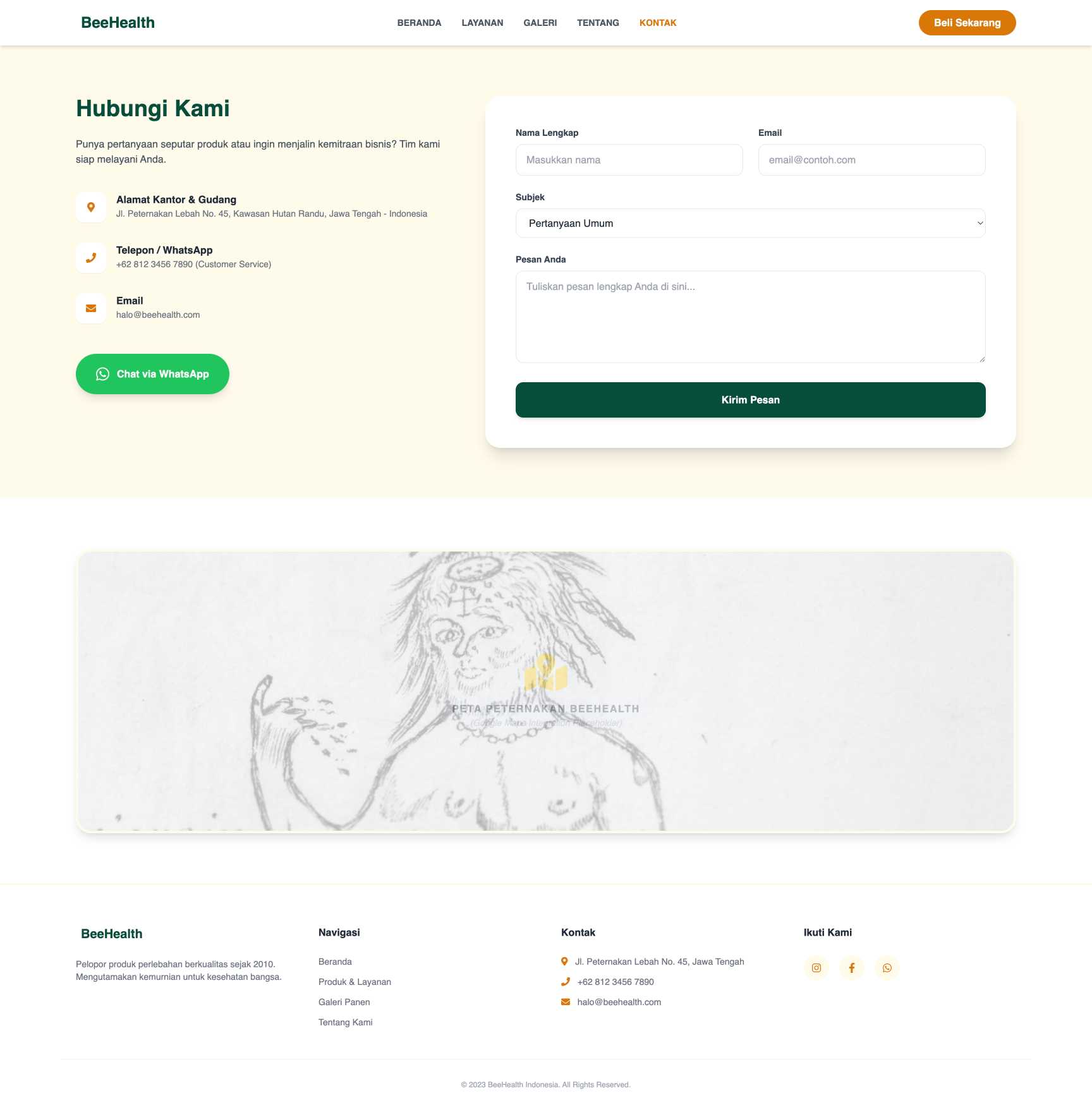 Produsen Madu Murni & Bee Pollen | Contact