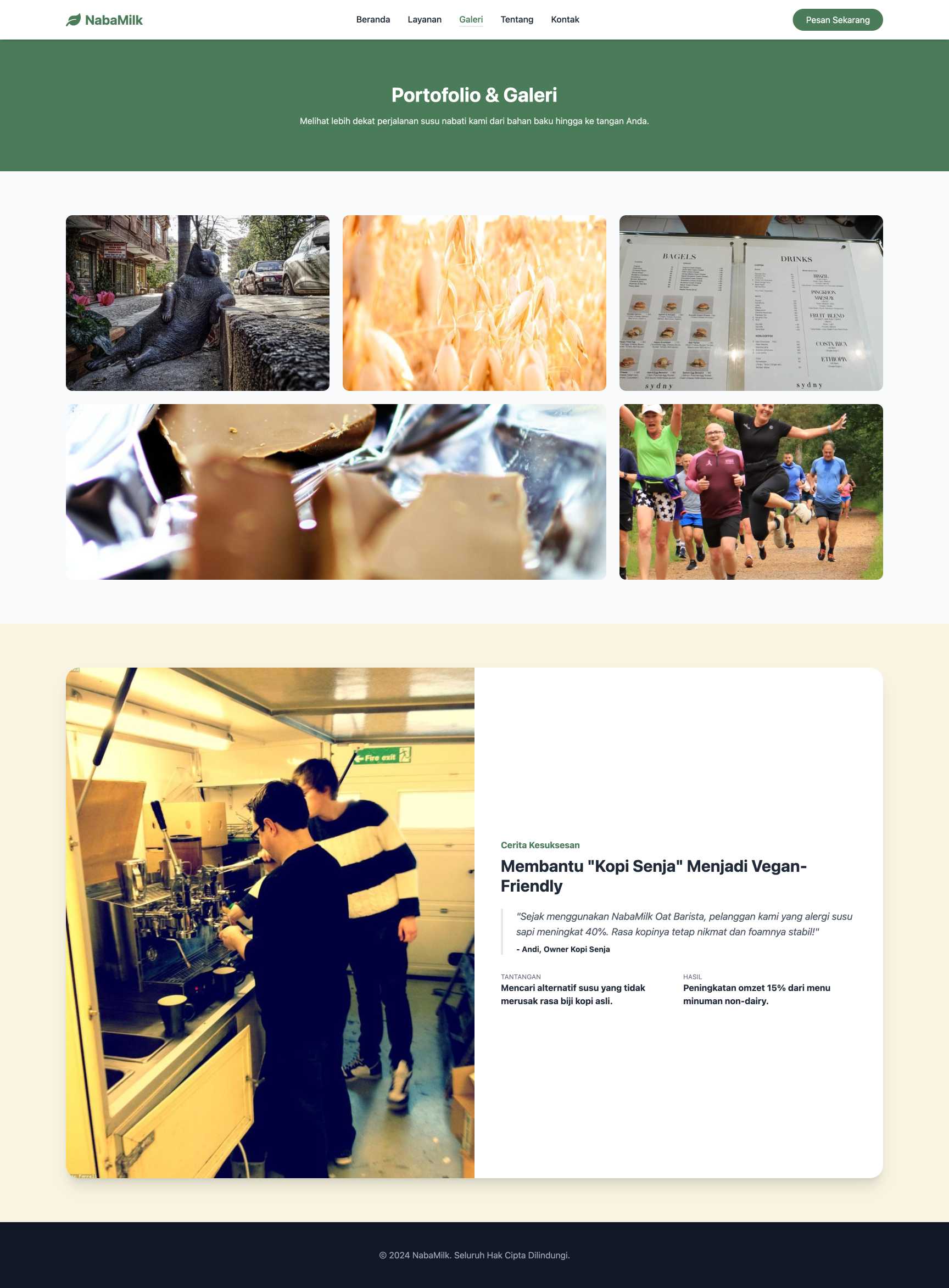 Toko Susu Nabati (Almond/Oat Milk) | Portfolio