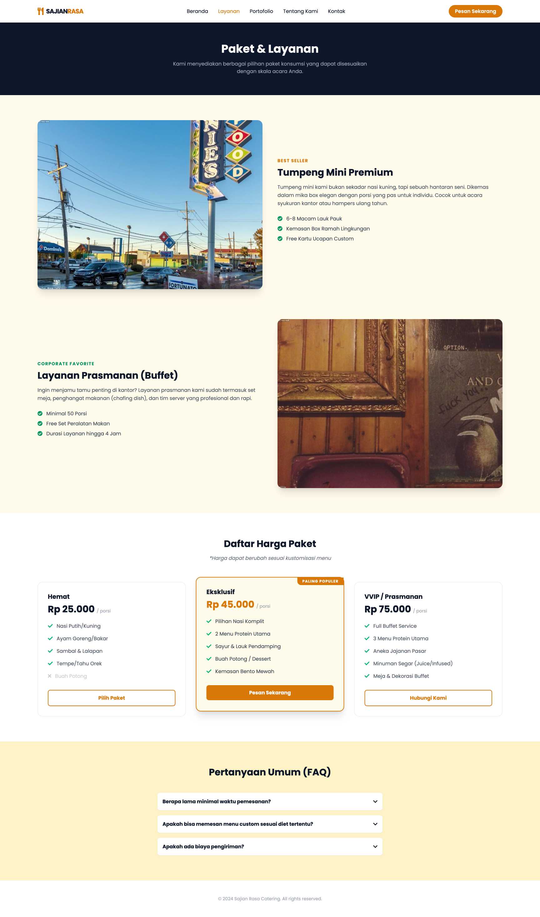 Catering Event & Tumpeng Mini | Service