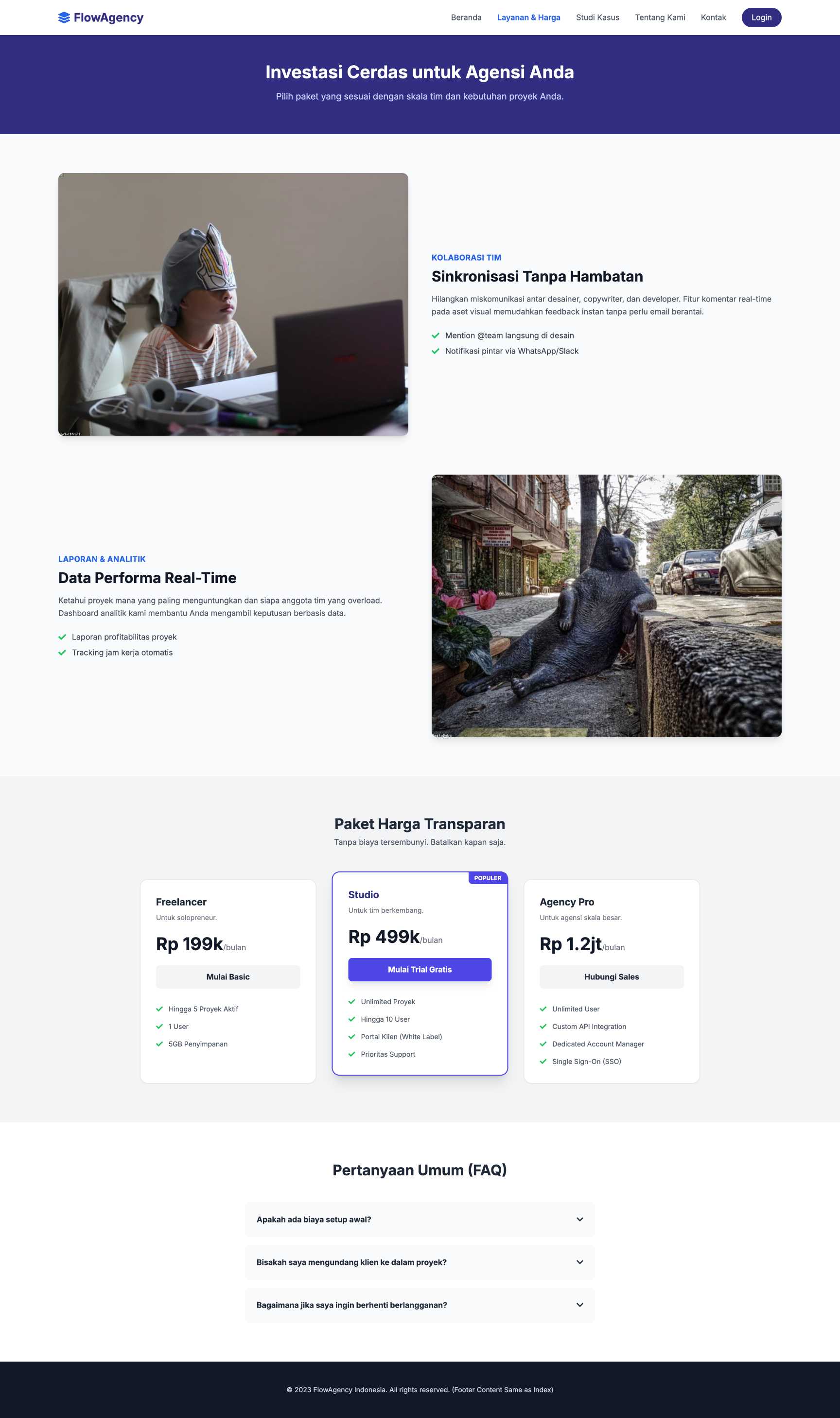 SaaS Manajemen Proyek Agensi | Service