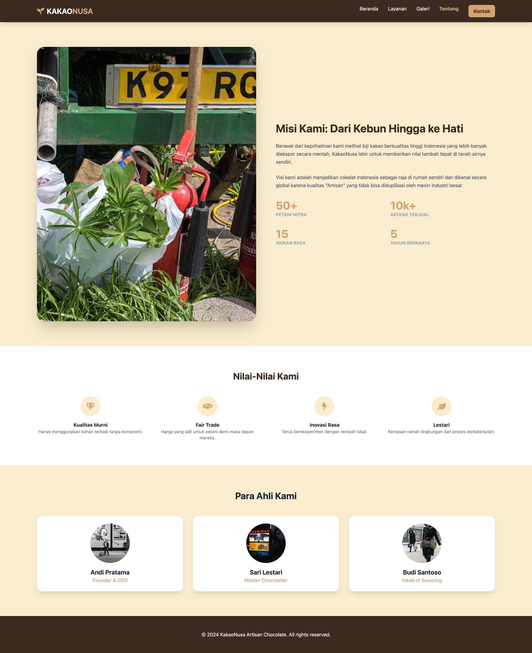 Toko Cokelat Artisan Lokal | About