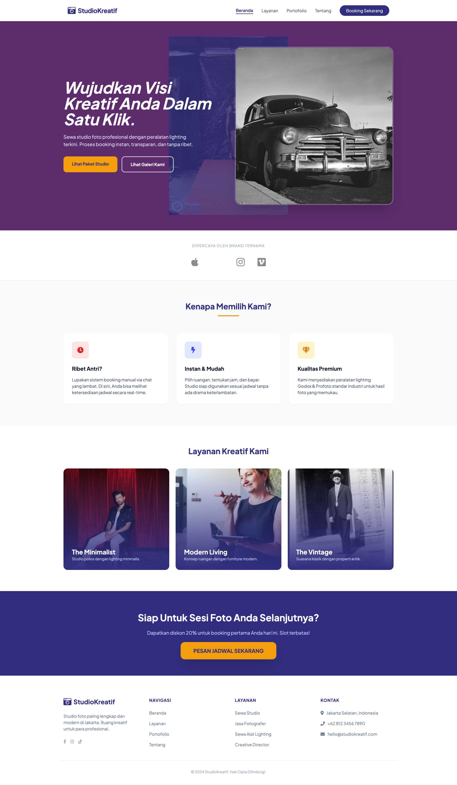 Booking Studio Foto & Kreatif | Home