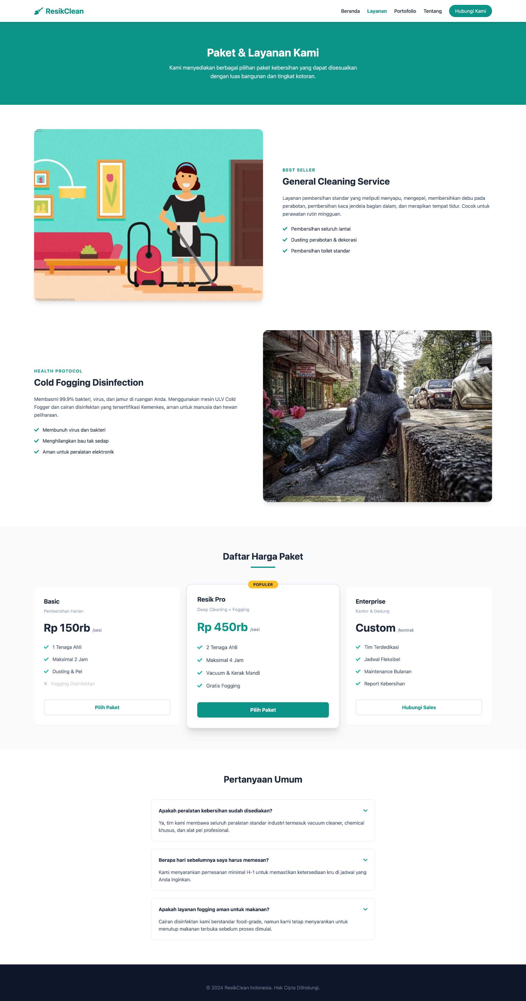 Jasa Cleaning Service & Fogging | Service