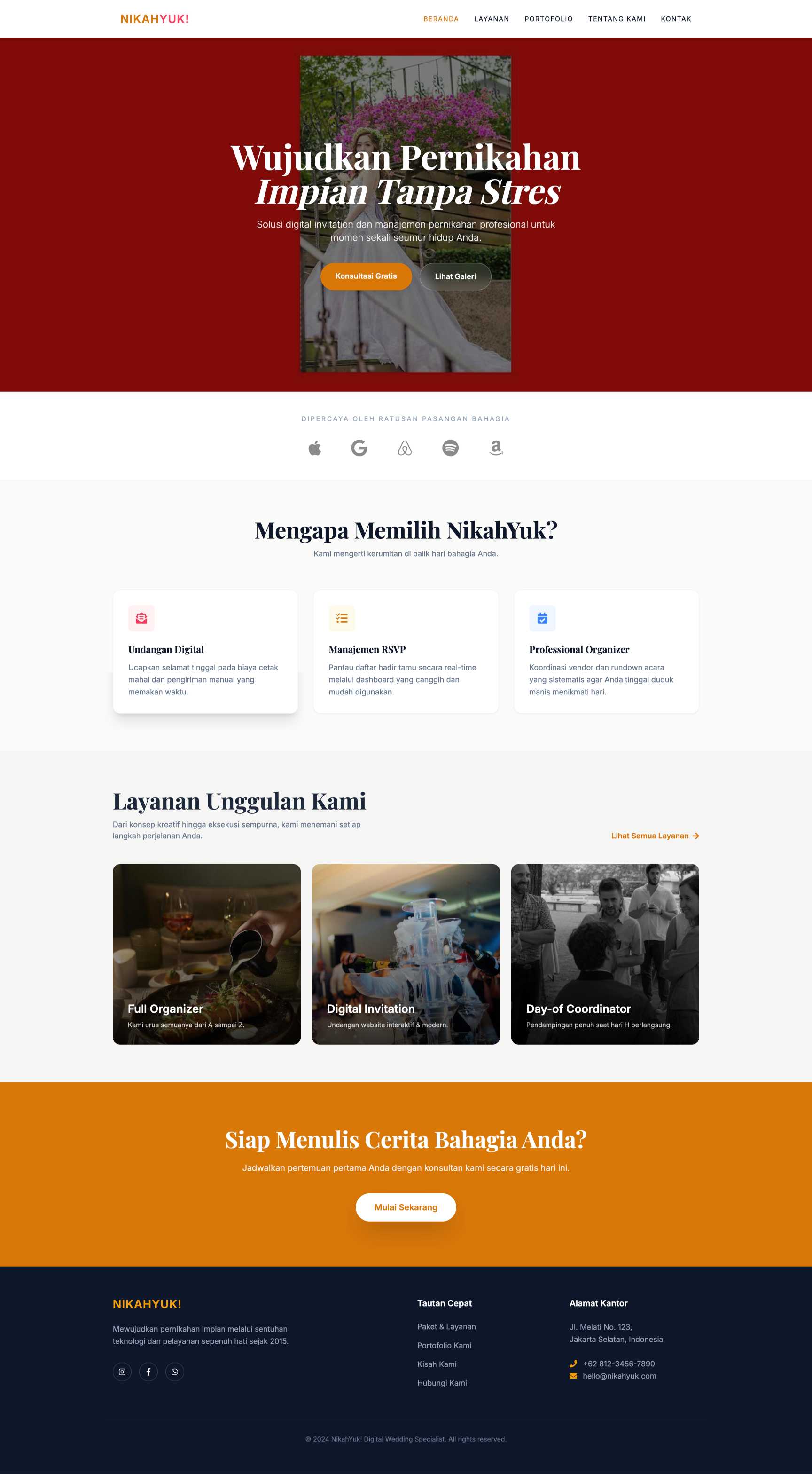 Wedding Organizer & Digital Invitation | Home