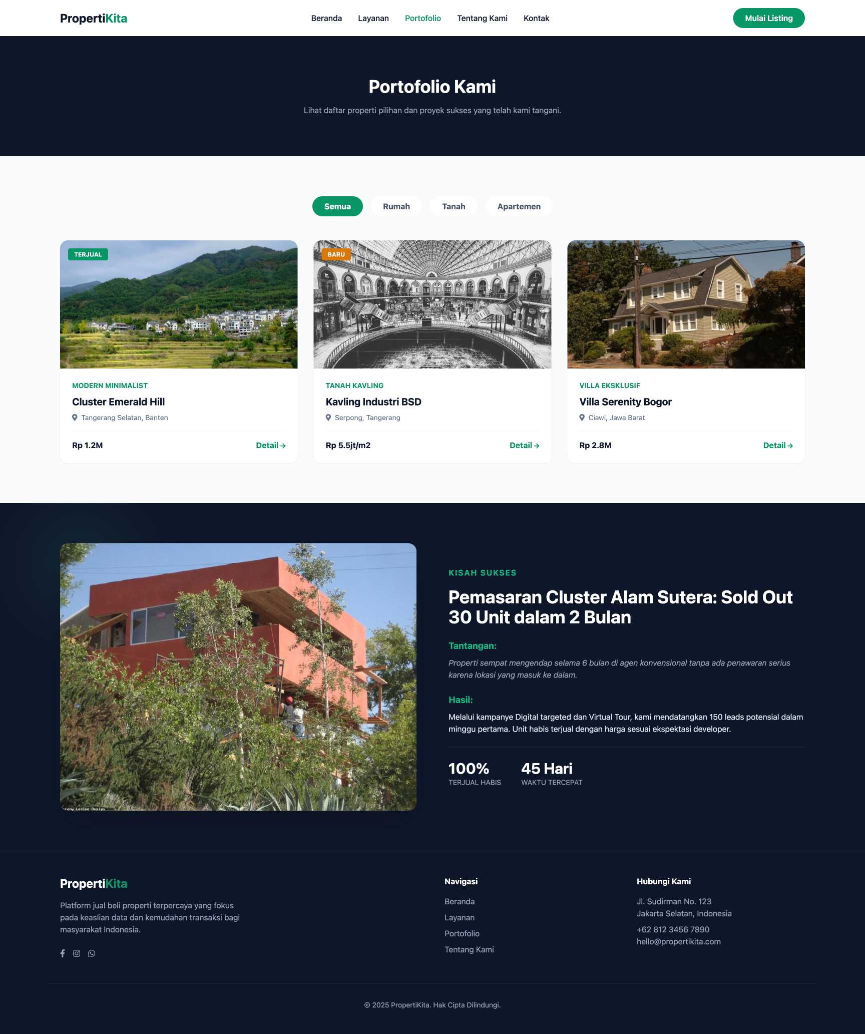 Platform Jual Beli Properti (Property Listing) | Portfolio