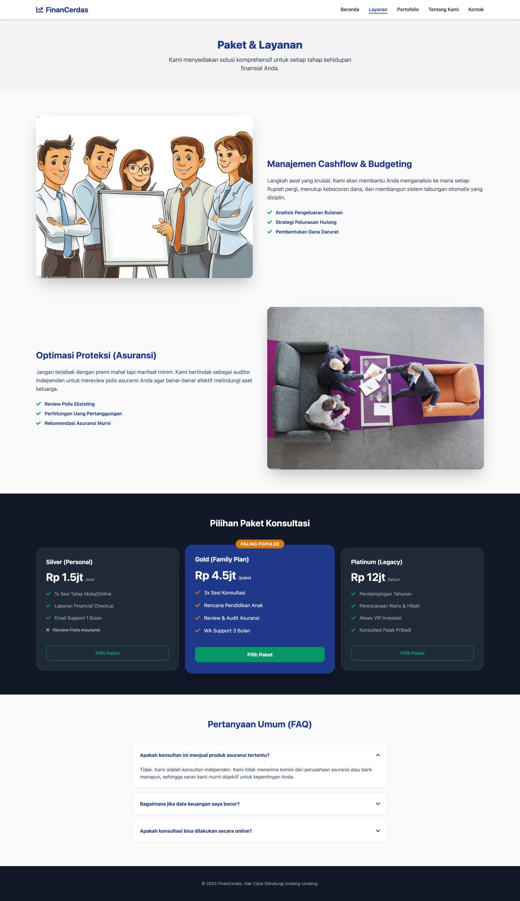 Jasa Konsultasi Keuangan Pribadi | Service