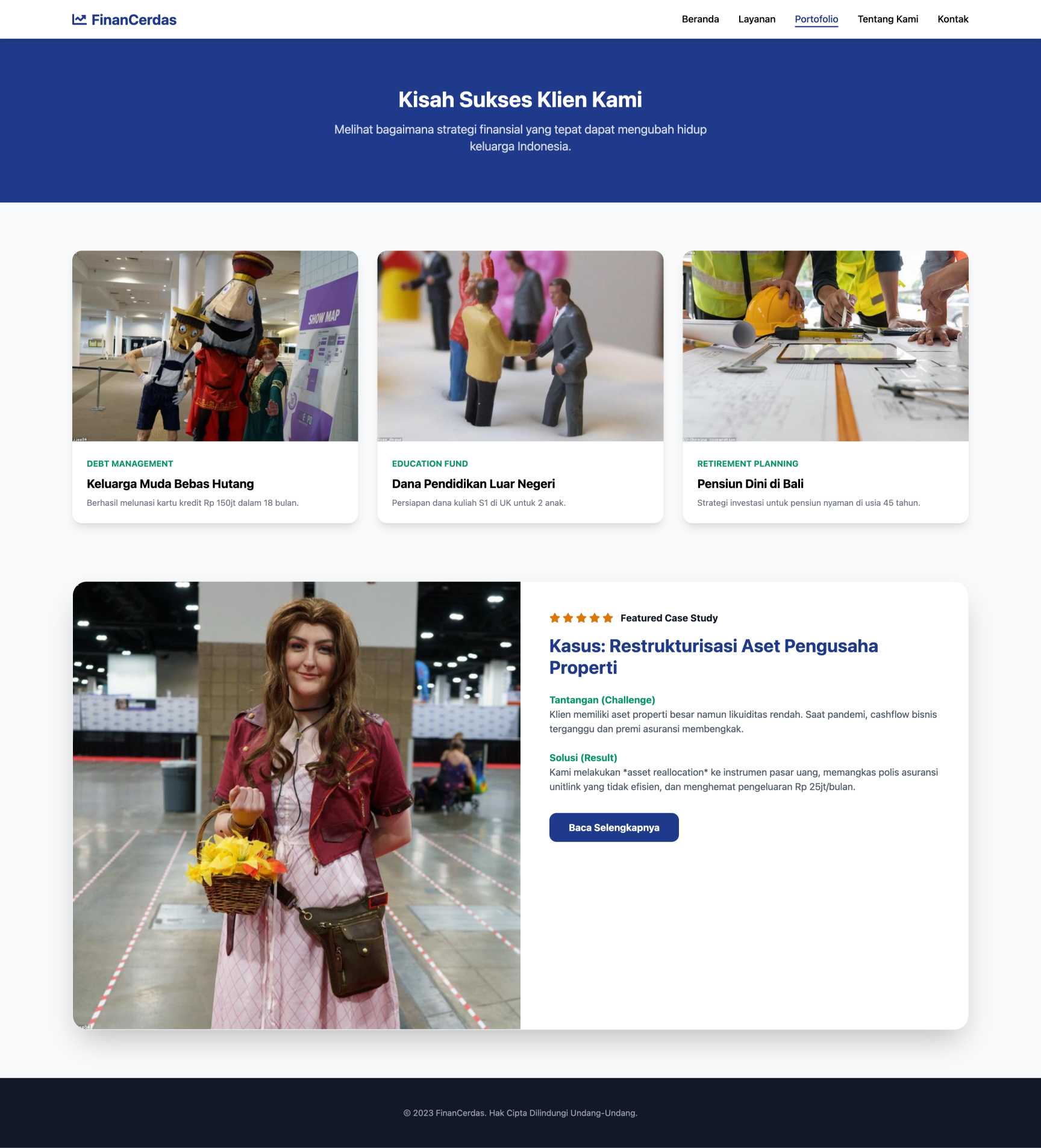 Jasa Konsultasi Keuangan Pribadi | Portfolio