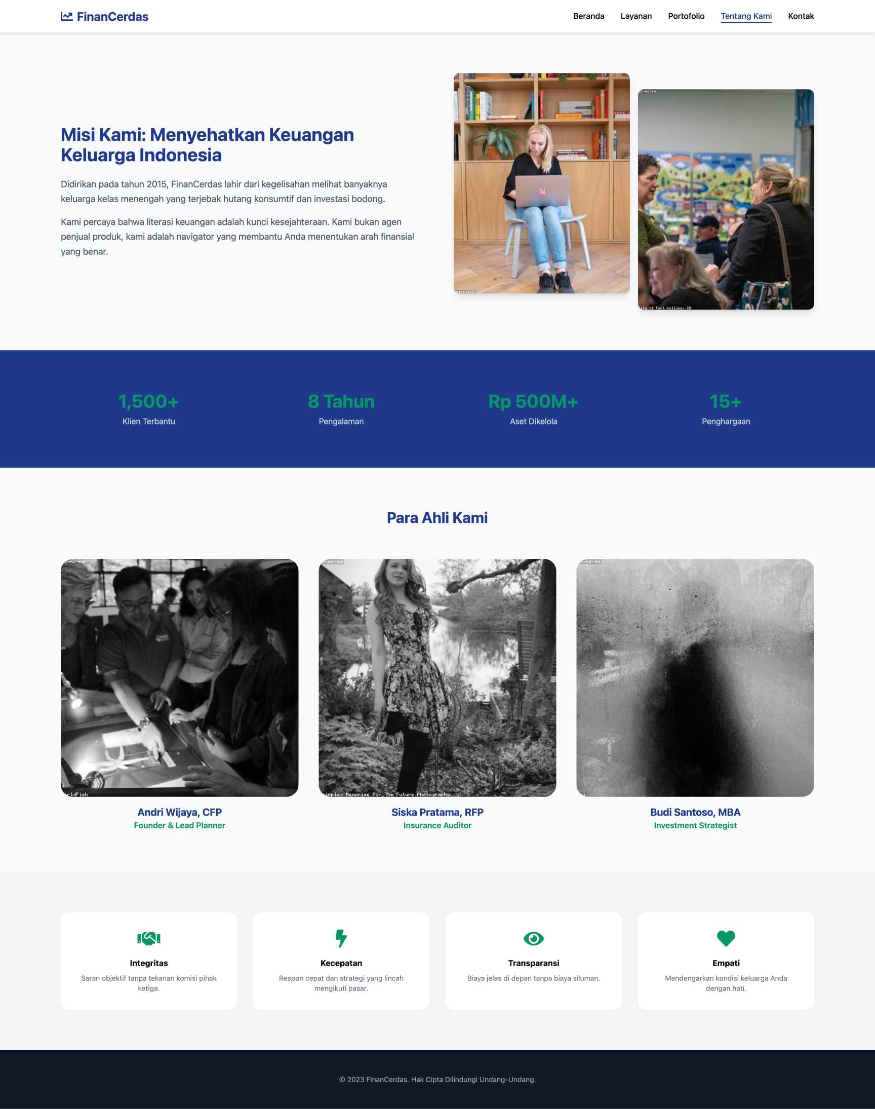 Jasa Konsultasi Keuangan Pribadi | About