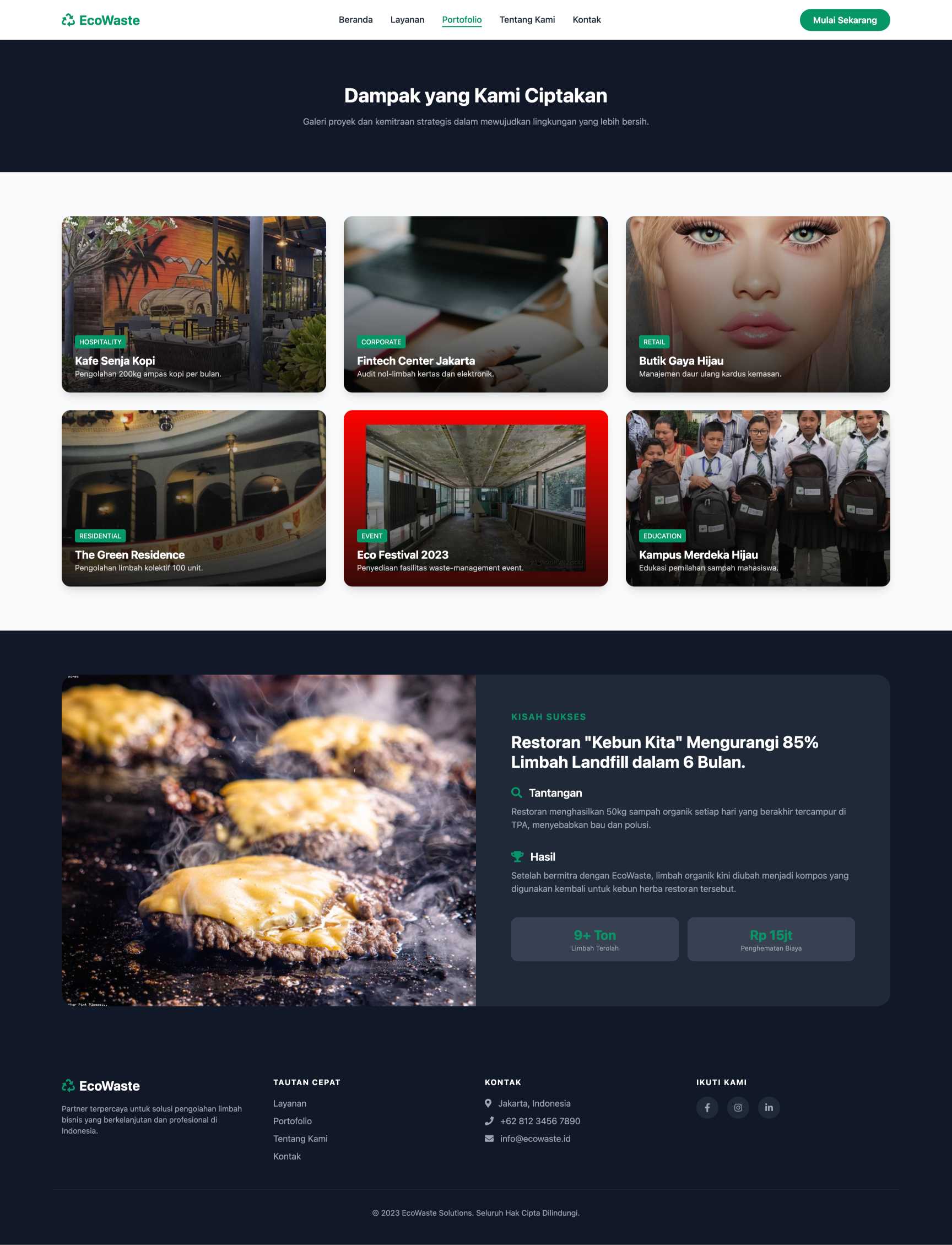 Layanan Pengolahan Limbah Bisnis | Portfolio