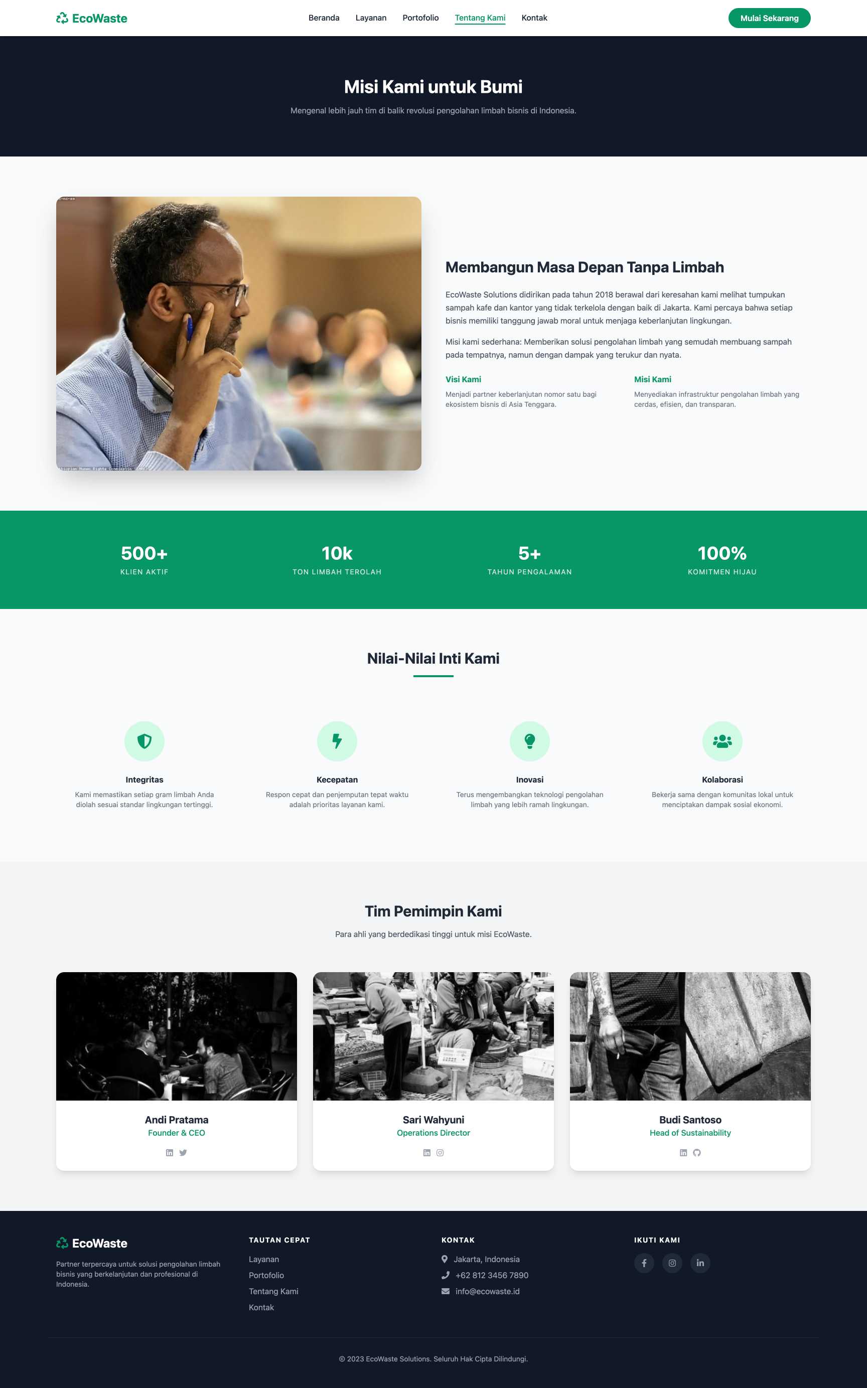 Layanan Pengolahan Limbah Bisnis | About