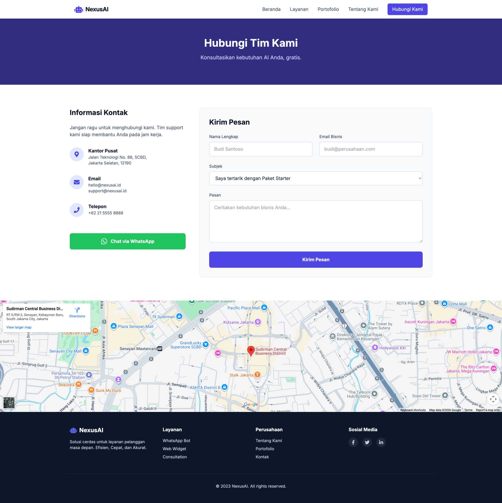 AI Chatbot Customer Service | Contact