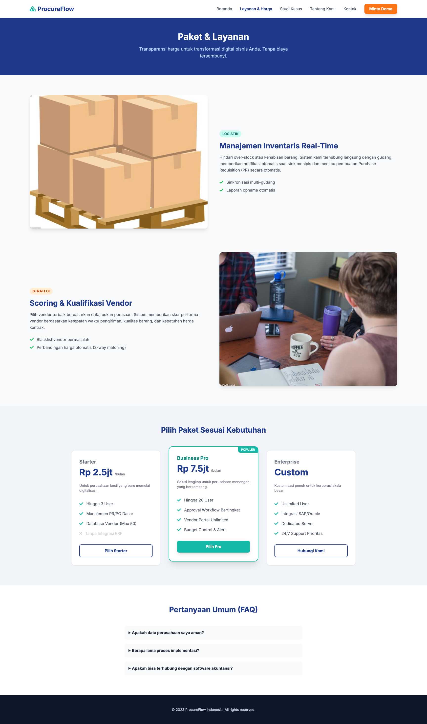 SaaS E-Procurement | Service