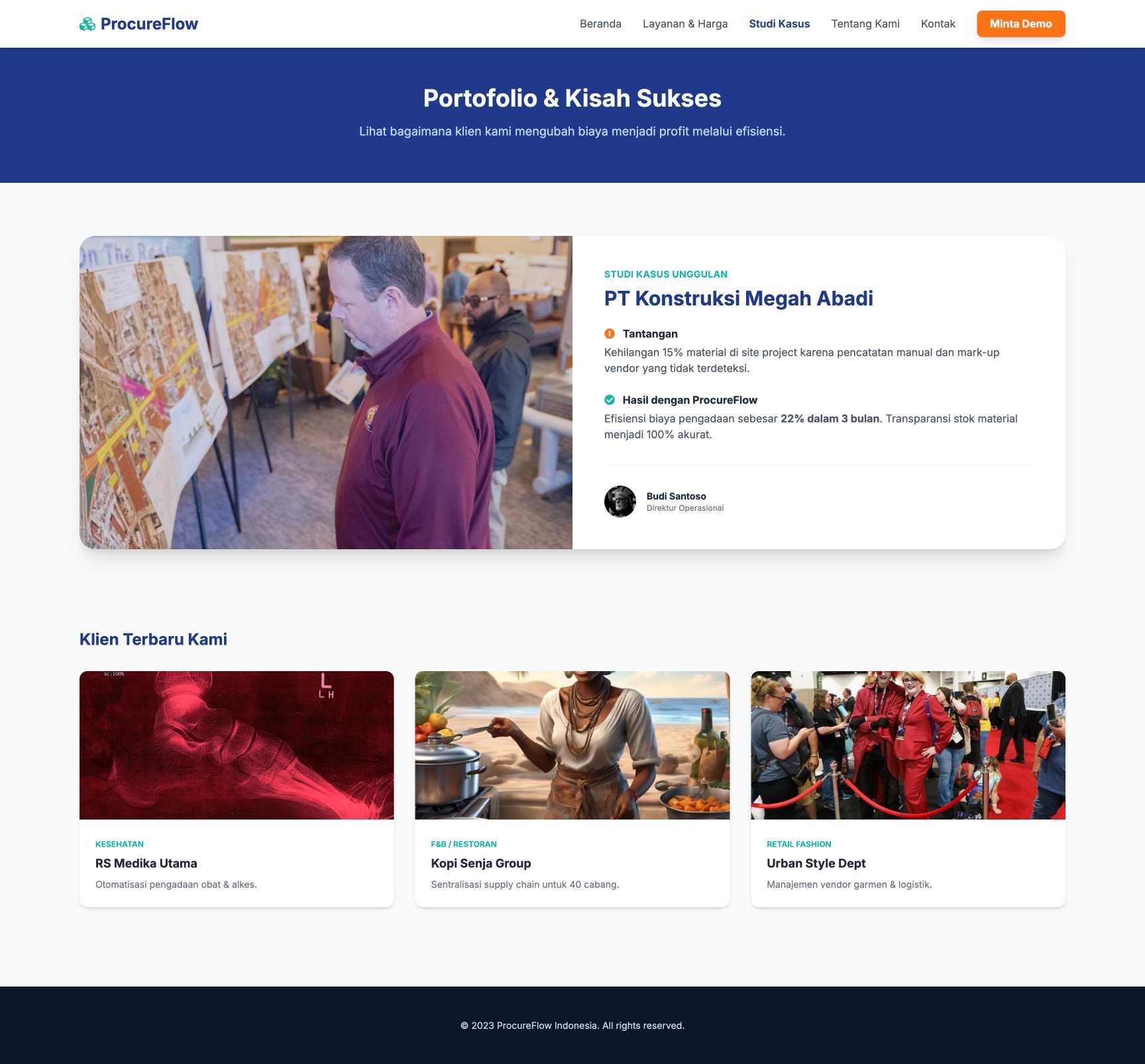 SaaS E-Procurement | Portfolio