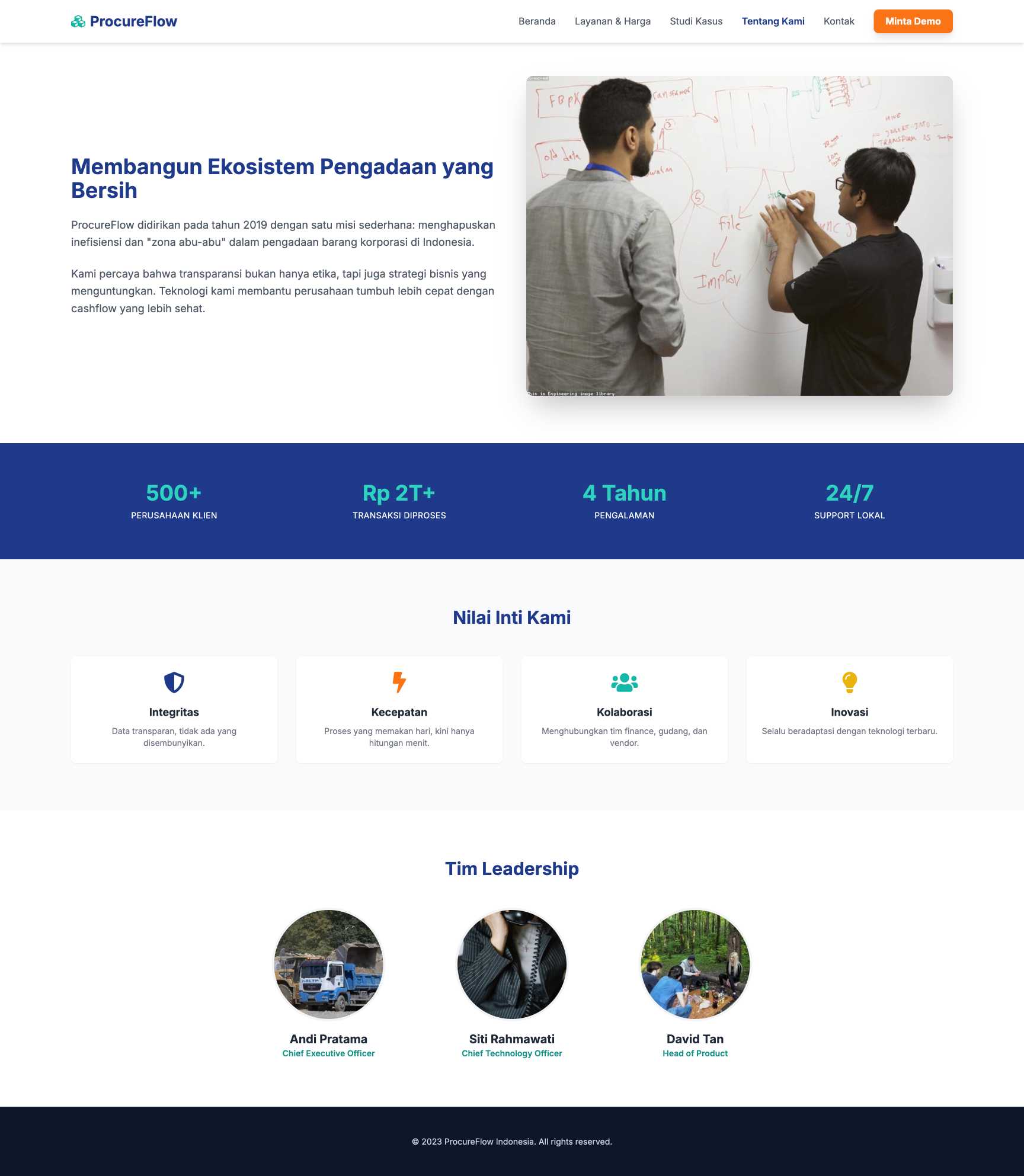 SaaS E-Procurement | About