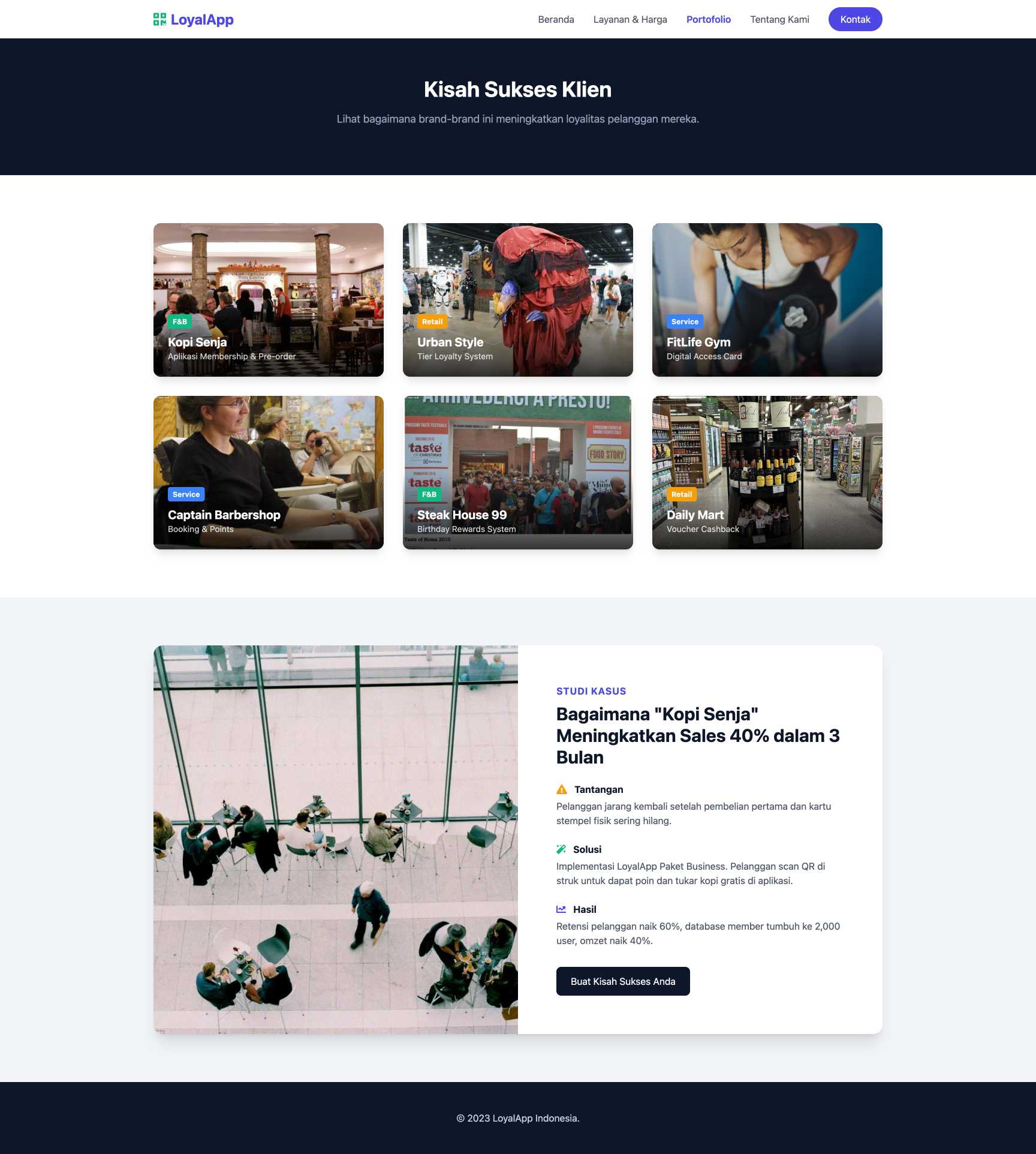 SaaS Aplikasi Member & Loyalitas | Portfolio