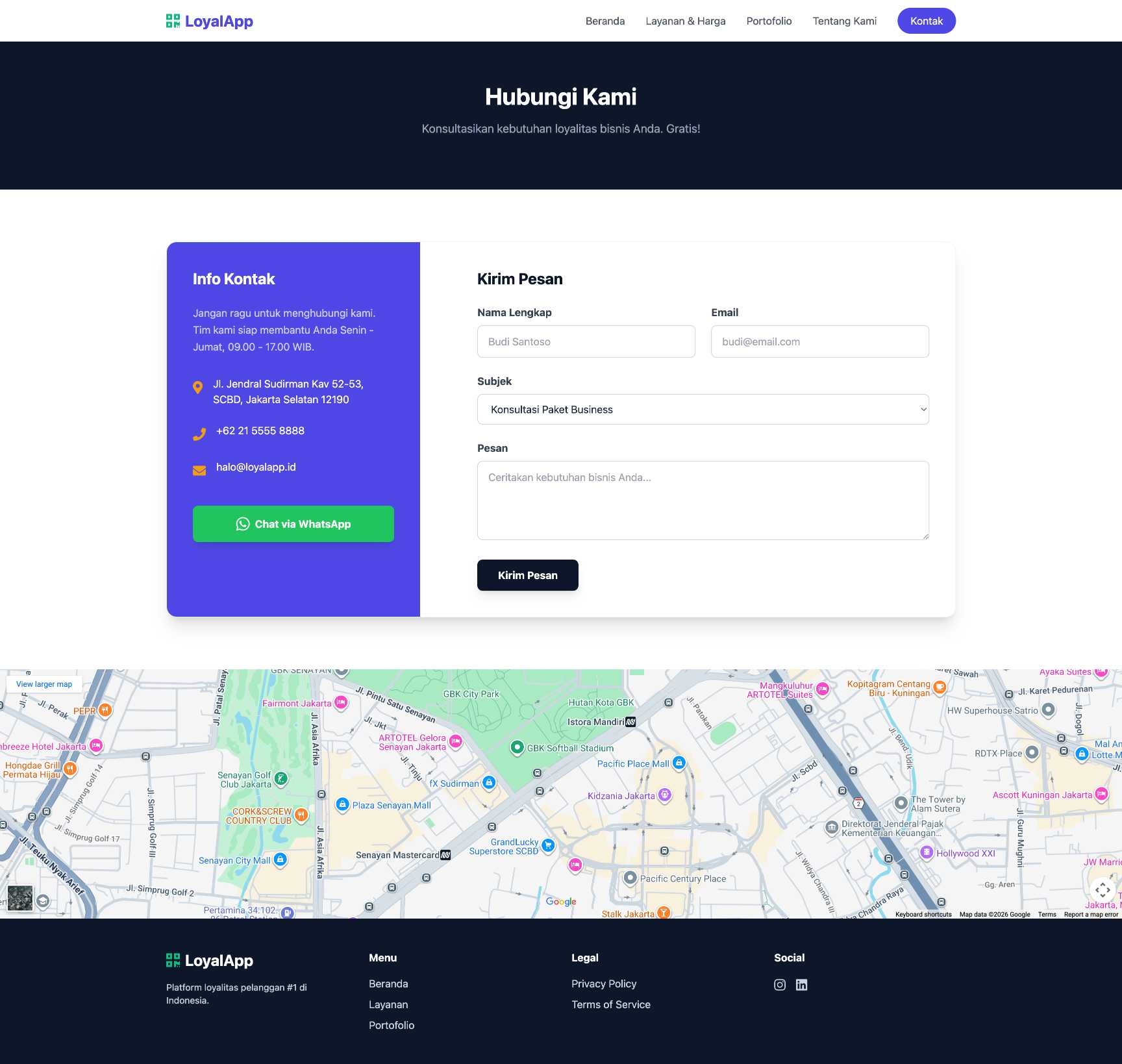 SaaS Aplikasi Member & Loyalitas | Contact