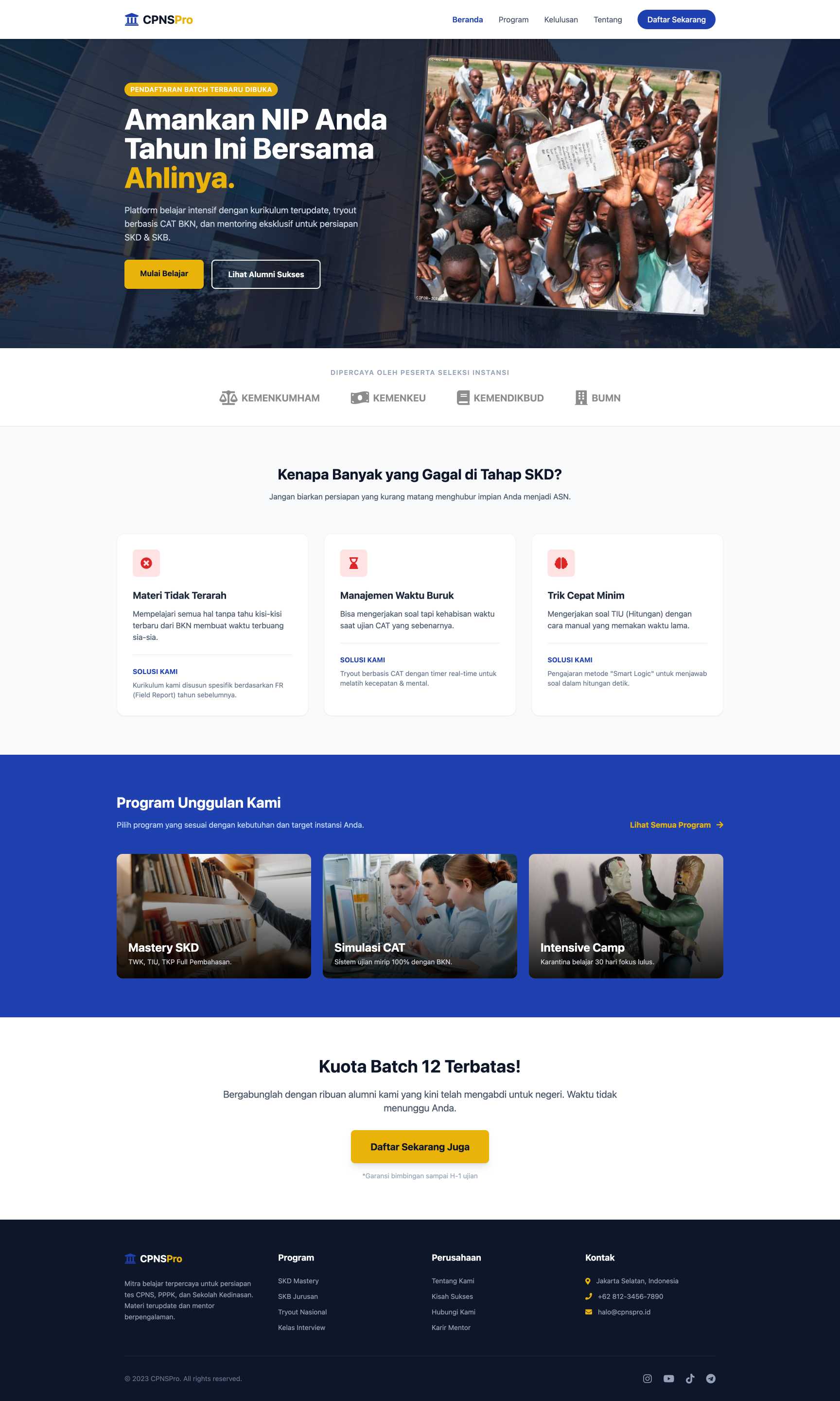 Bimbingan Belajar Persiapan CPNS | Home