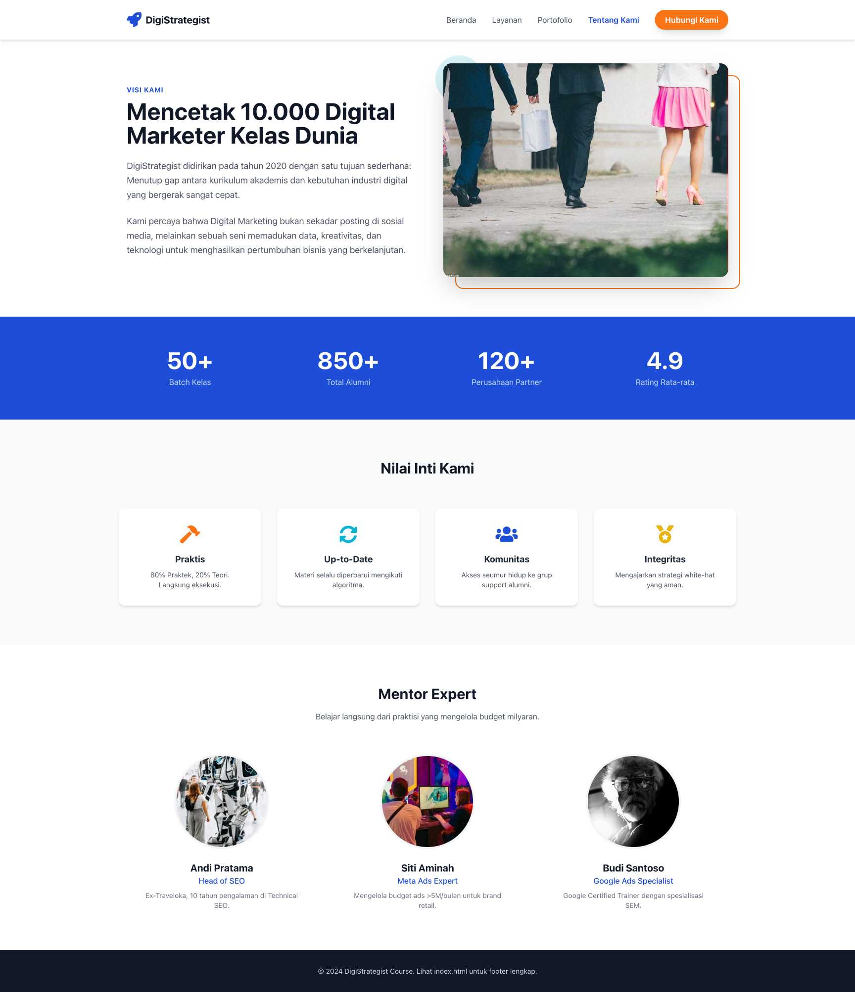 Kursus Digital Marketing Strategist | About