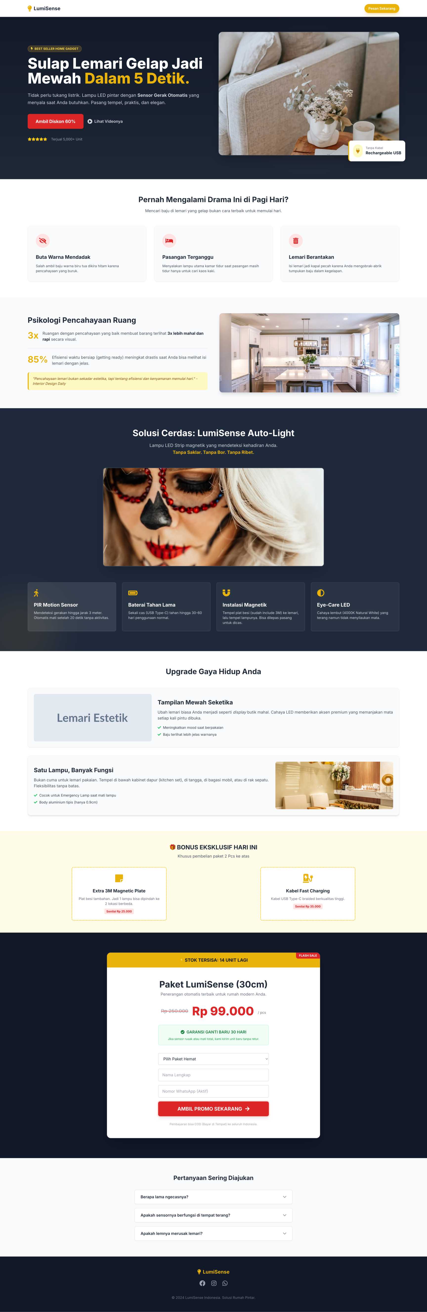 Lampu Lemari Otomatis