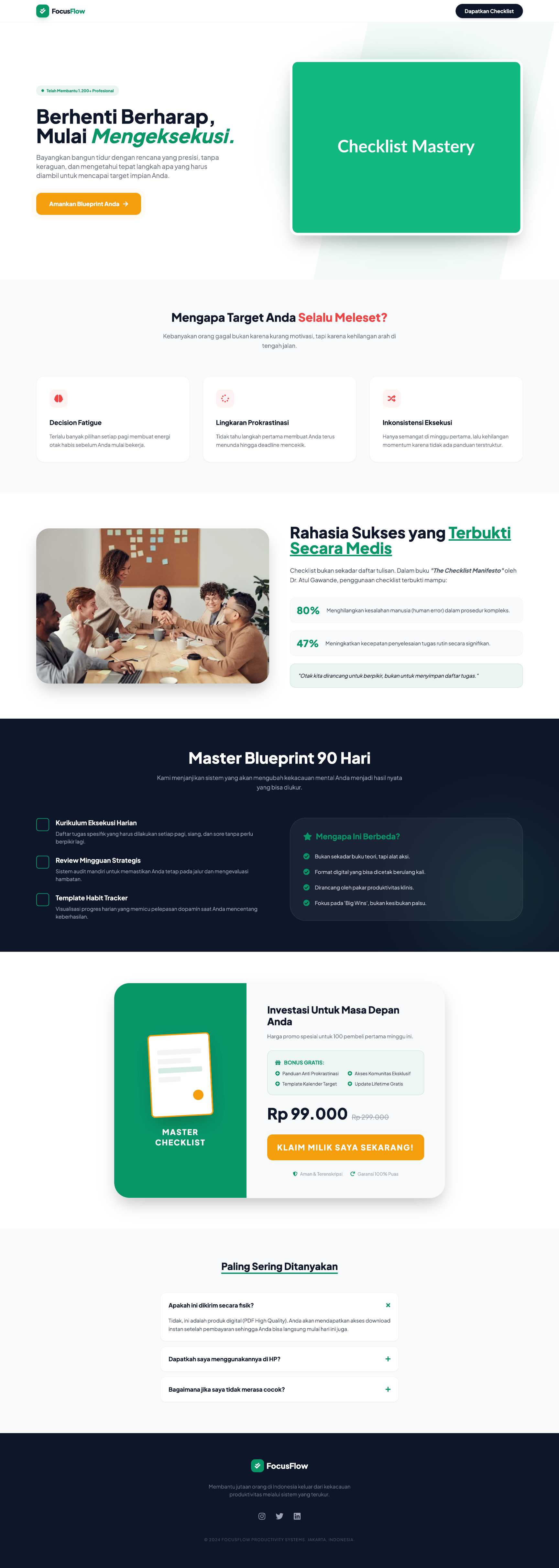 90 Day Master Checklist