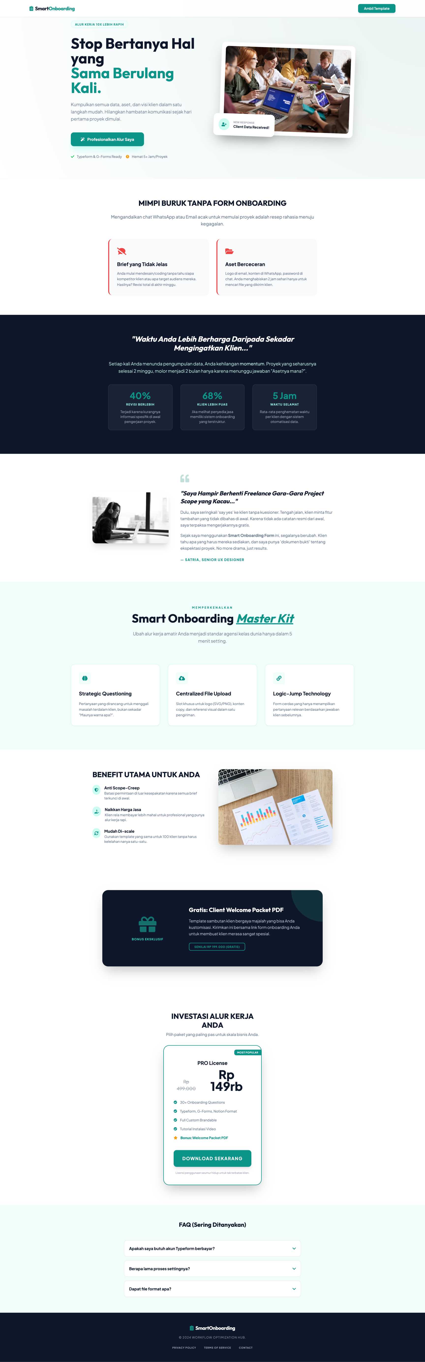 Template Client Onboarding Form