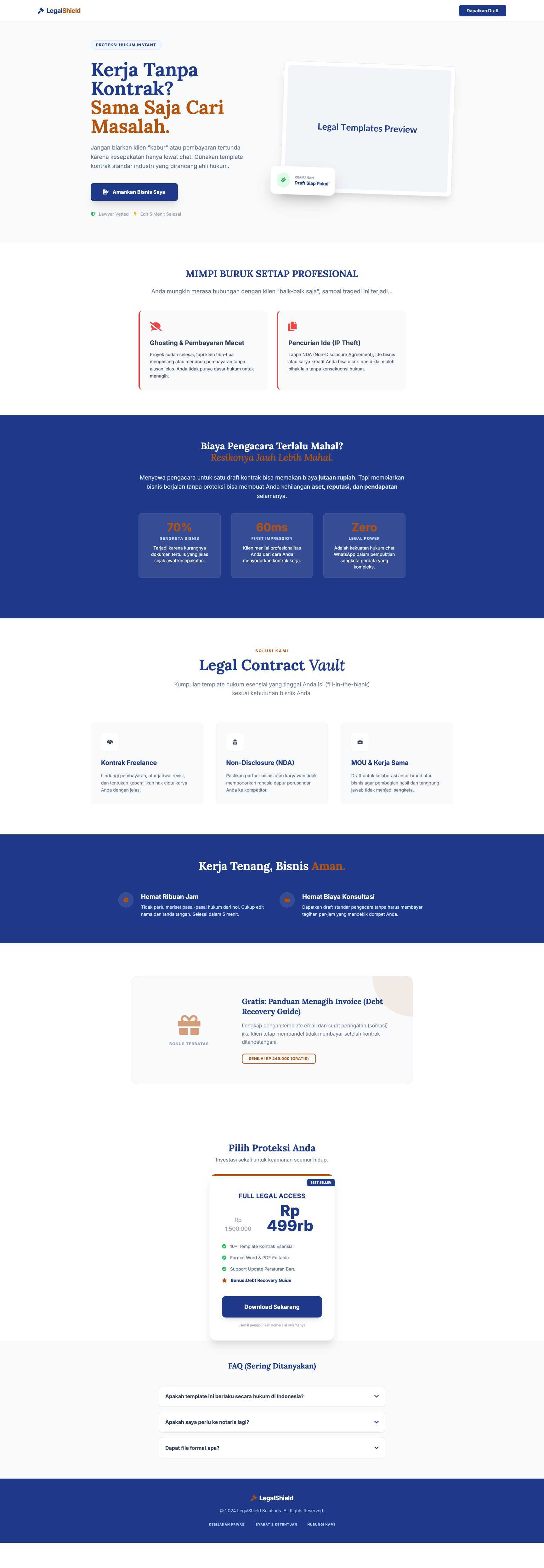 Template Kontrak Kerja