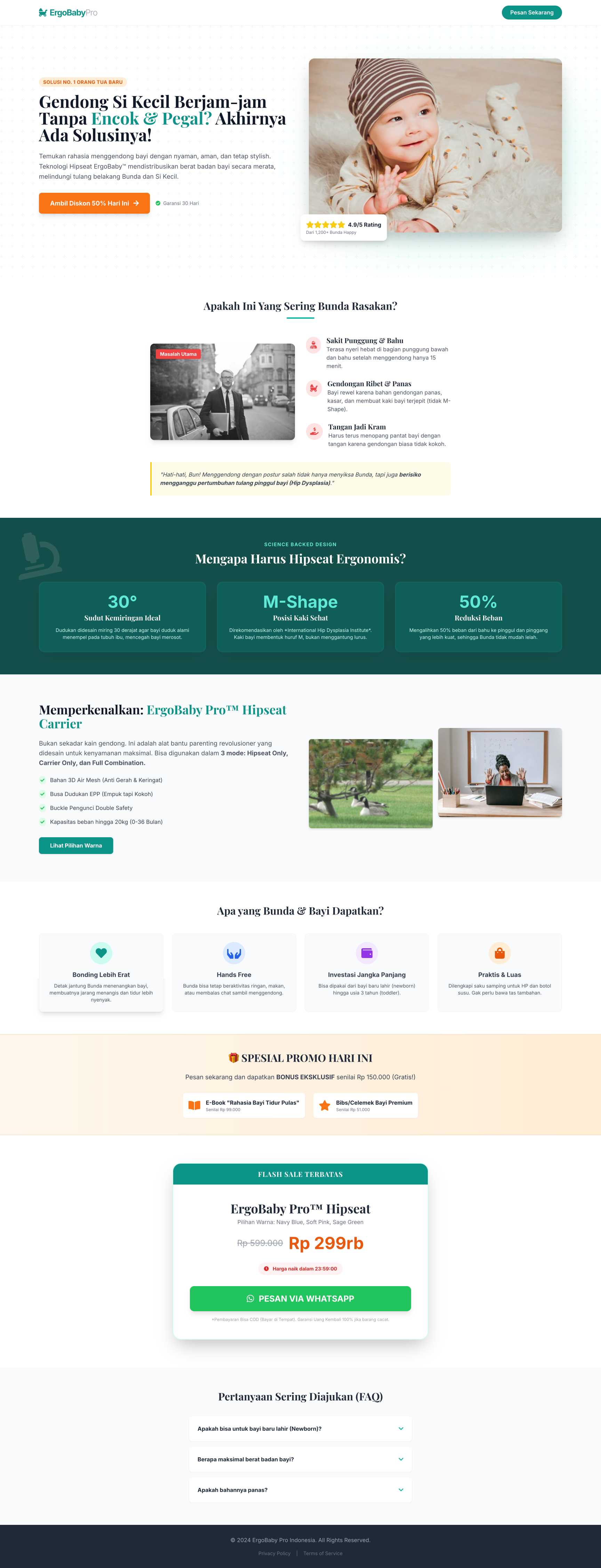 Gendongan Bayi Ergonomis