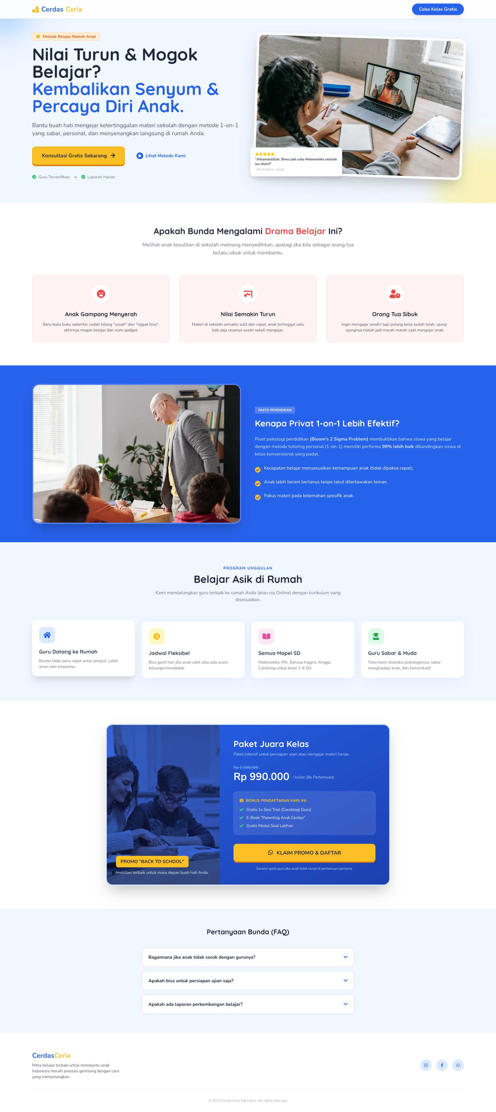 Jasa Les Private Anak Sd