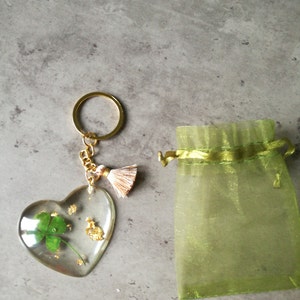 Porte-clés Trèfle à Quatre Feuilles En Métal – Porte-bonheur élégant Et Personnalisable, Parfait Comme Petit Cadeau
