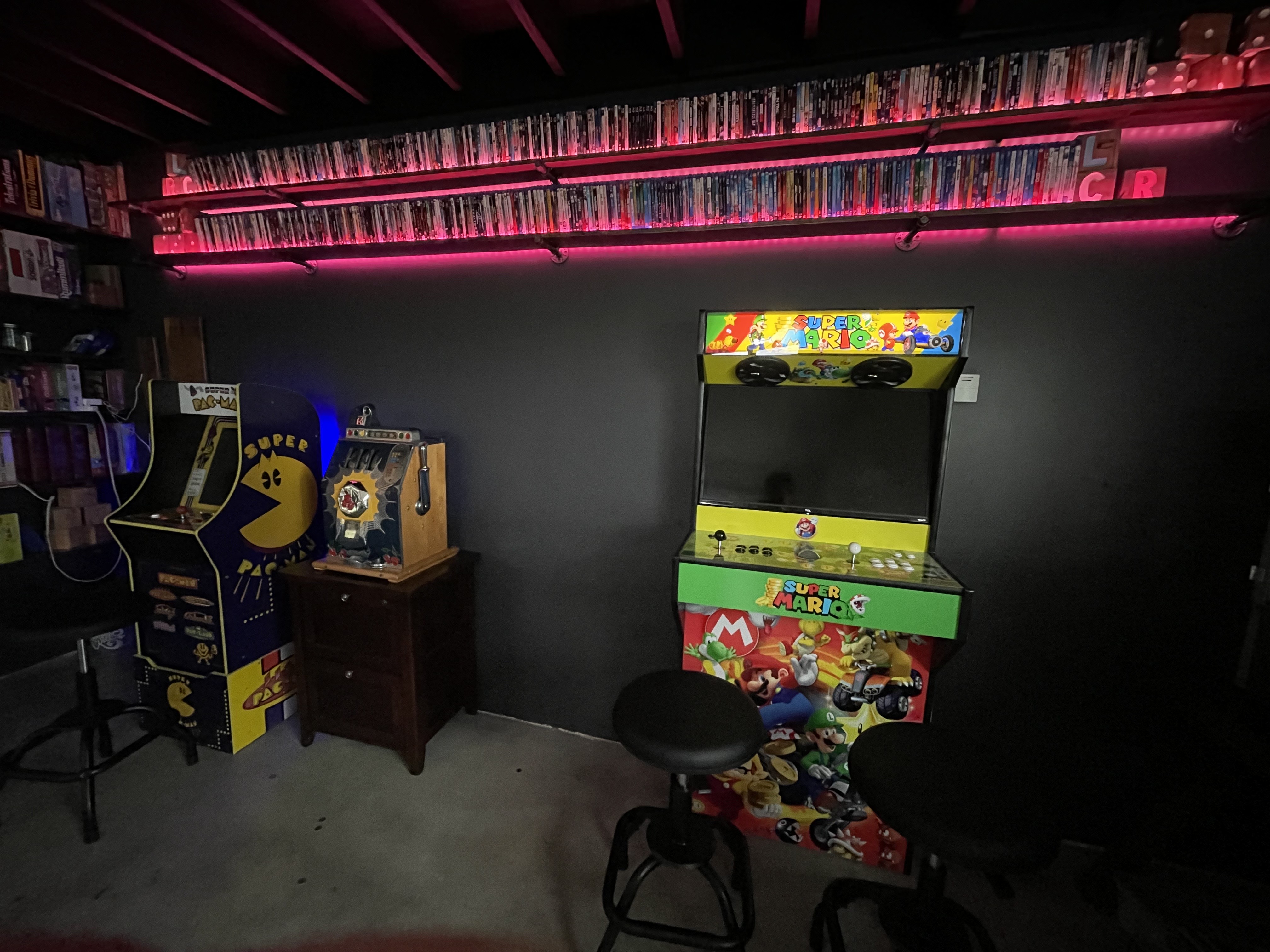 Arcade setup shared by EA Lounge