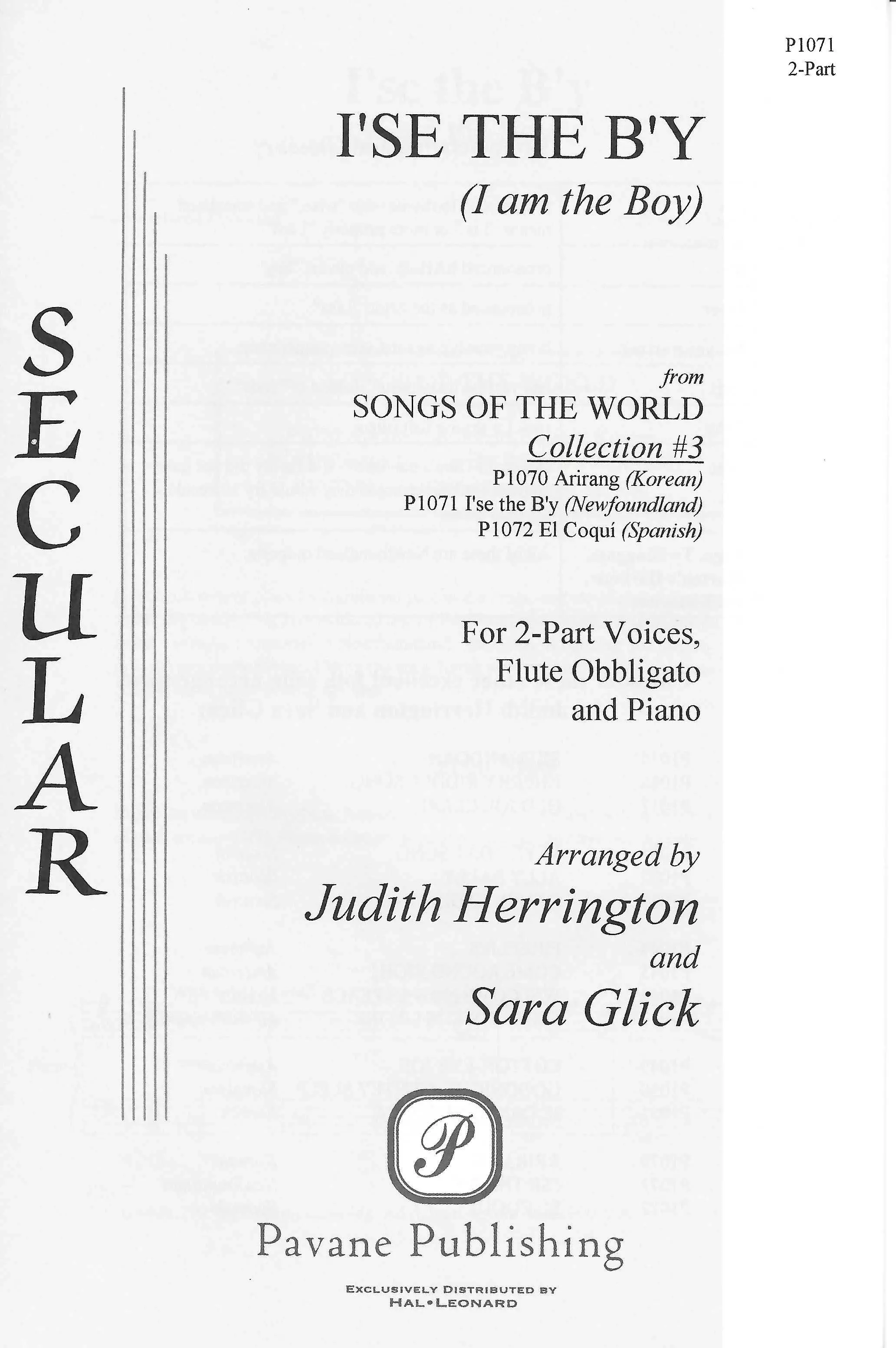 I se The B y 2 Part Treble Choral Score Pavane Publishing new-artist-2025-dot-j-elizondo