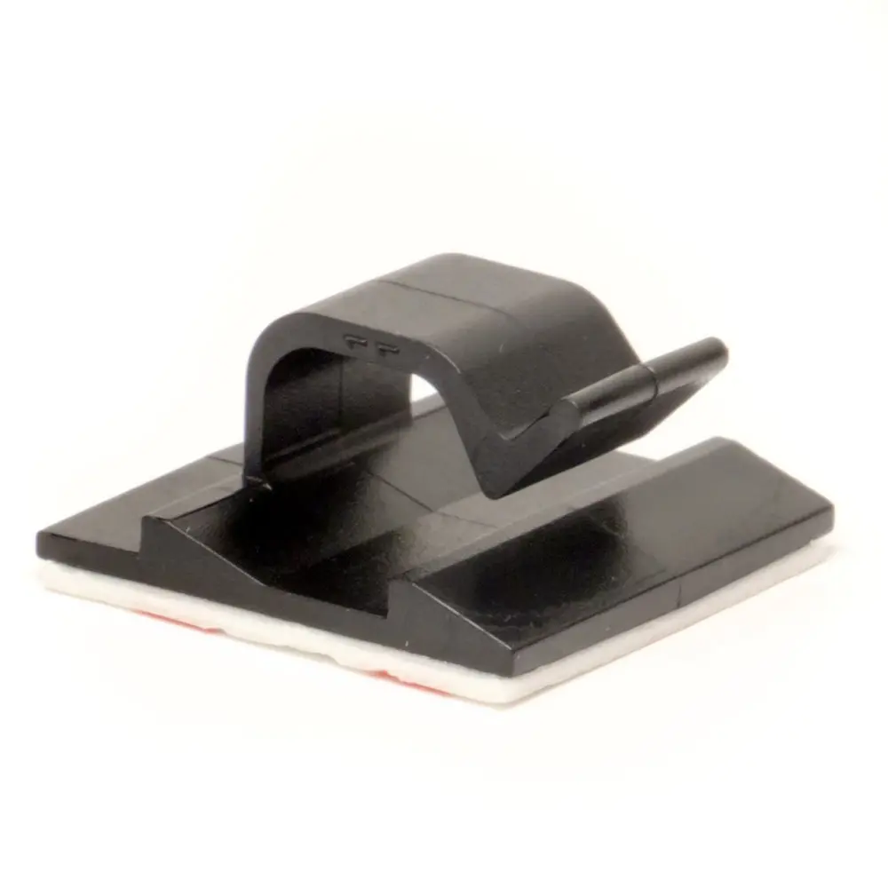 DKC / ДКС 25431SR Клипса самоклеящаяся для кругл.кабеля диаметром 5мм, черная 18,5x18,5