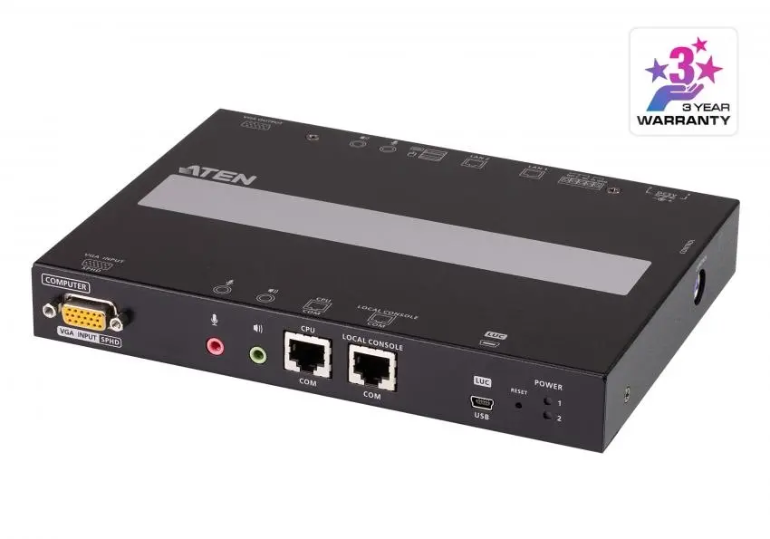 RCMVGA101 — VGA KVM-удлинитель с доступом по IP и поддержкой 1-локального/удаленного сеанса совместной работы