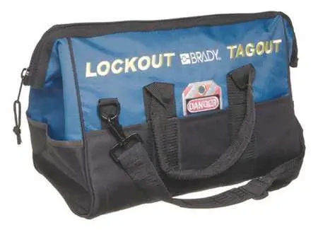 BRADY gws99162 Блокировочная сумка, синяя, 25,4*42*21,5 см, плечевой ремень 95 см