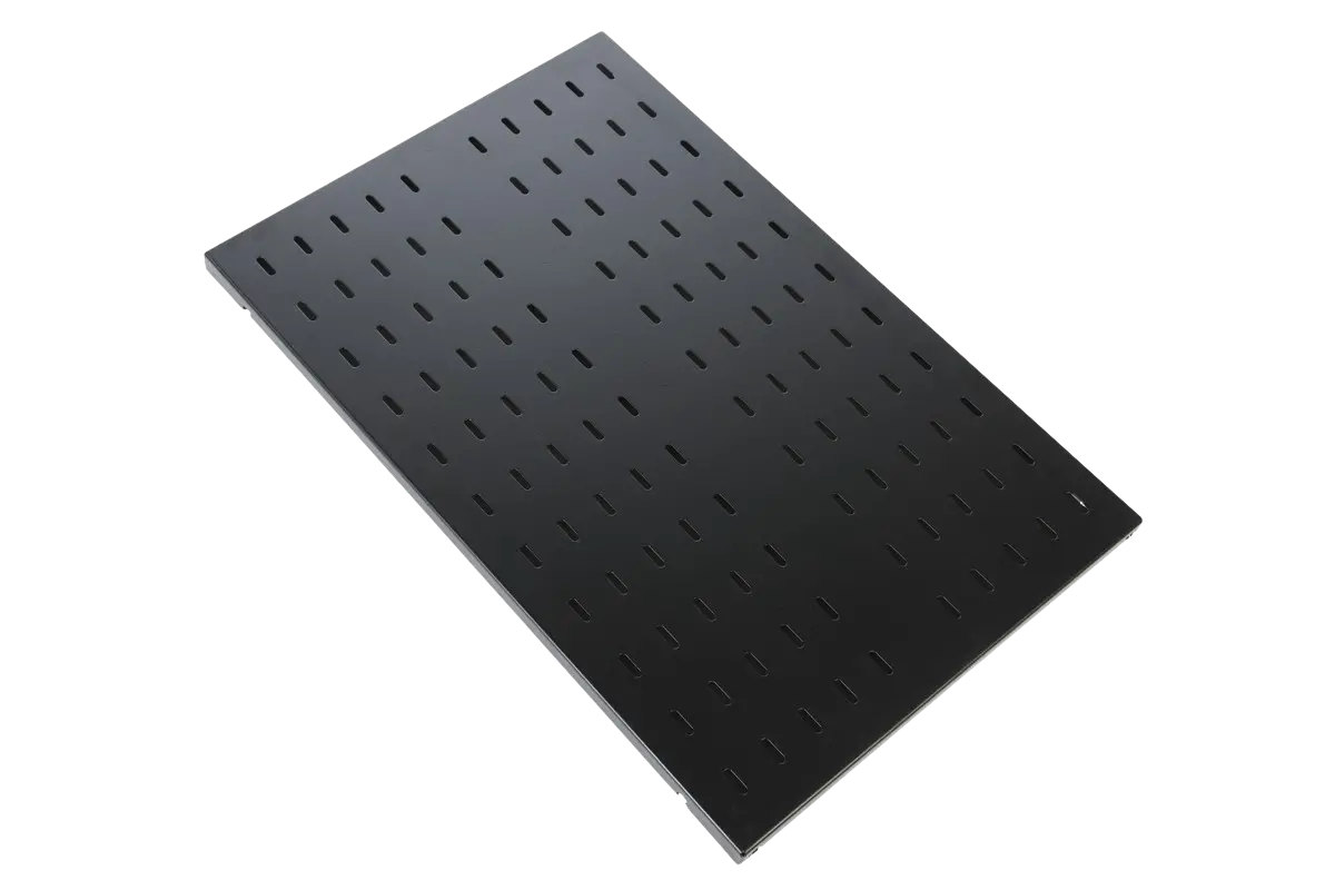 Полка перфорированная, глубина 1000 мм, цвет черный, СВ-100-9005