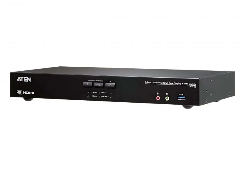 CS1842-AT-G — 2-портовый, USB 3.0, 4K HDMI Dual Display, KVMP™-переключатель