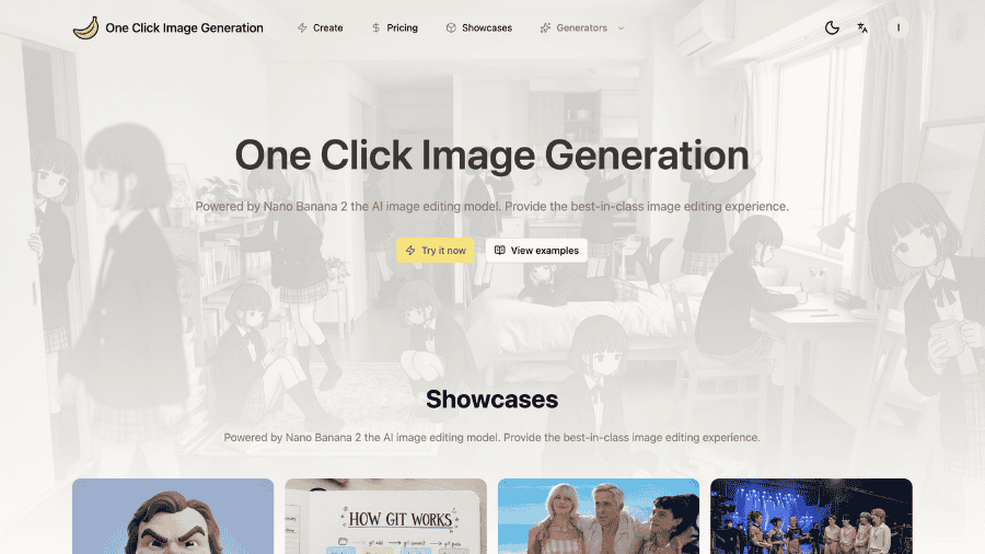 One Click Image Generation