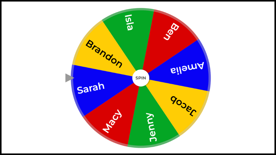 Wheel of Names by Random Wheel Spin