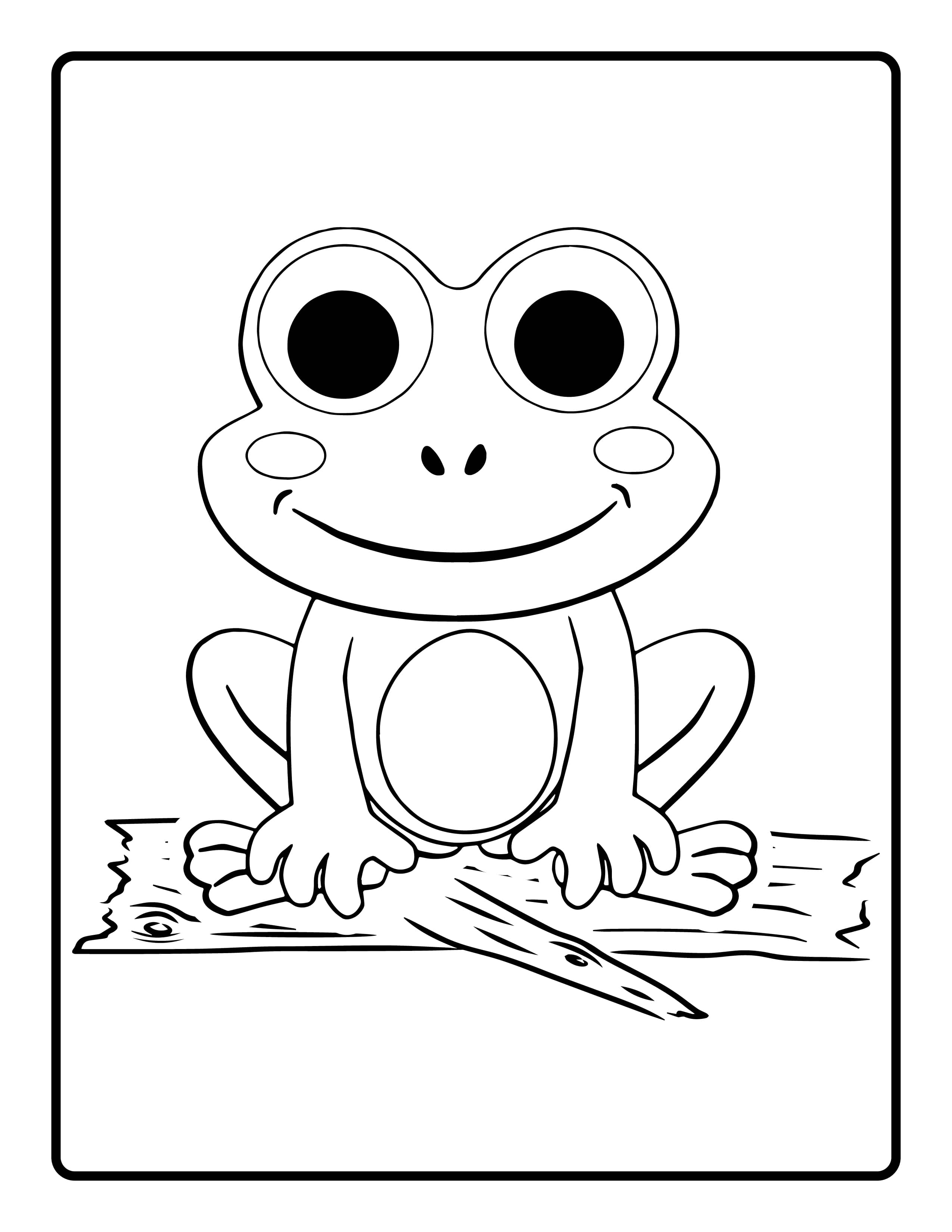 Free Coloring Pages: Cute Frogs and Cool Flower Bouquets | Fox Meadows Art